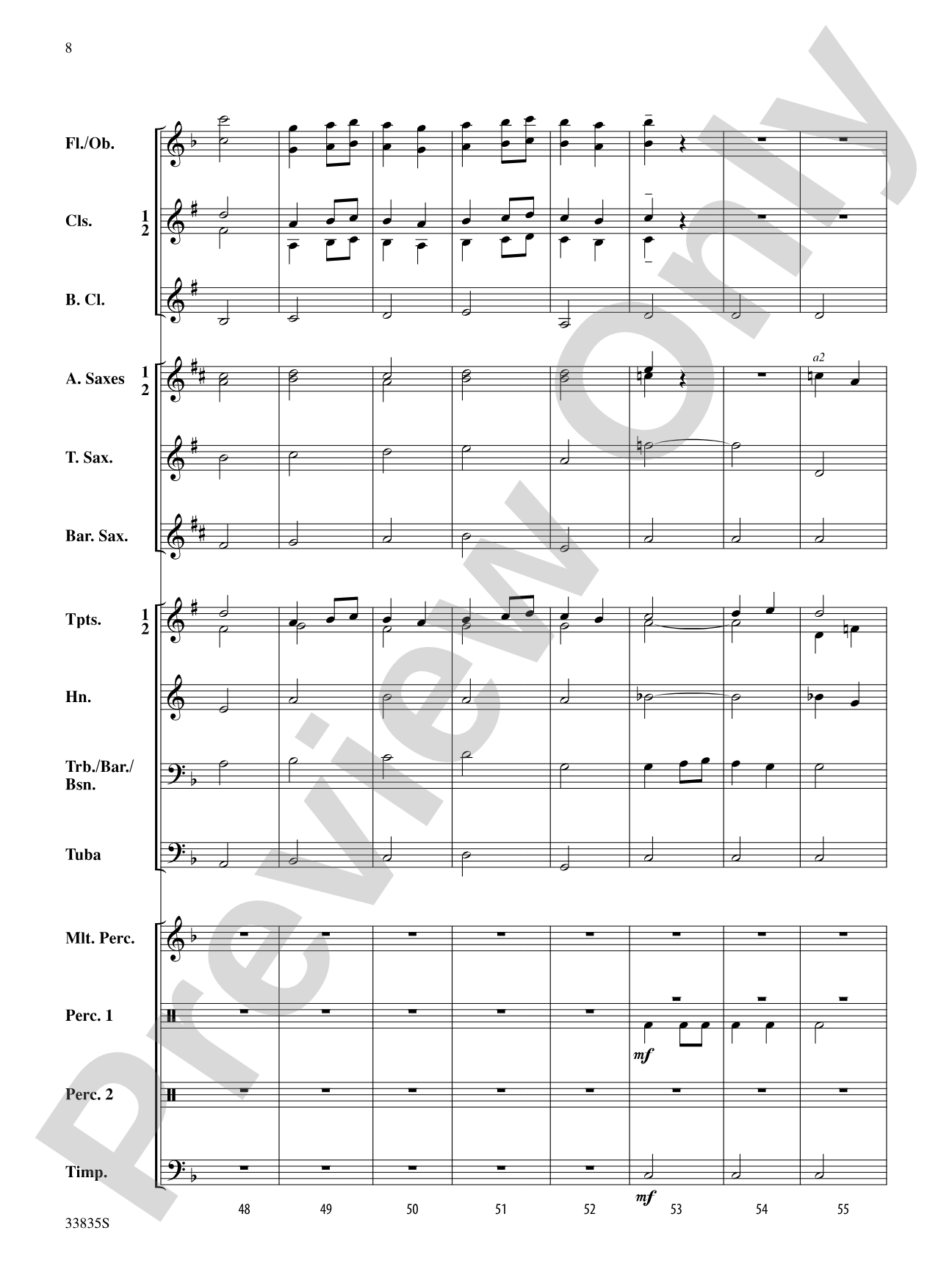 American Song Settings, No. 2: Concert Band Conductor Score & Parts