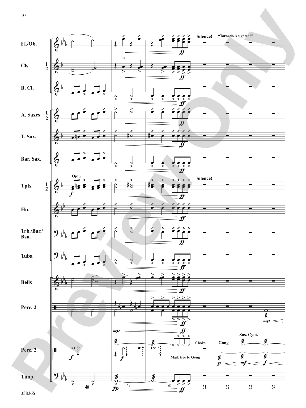 Tornado!: Concert Band Conductor Score & Parts