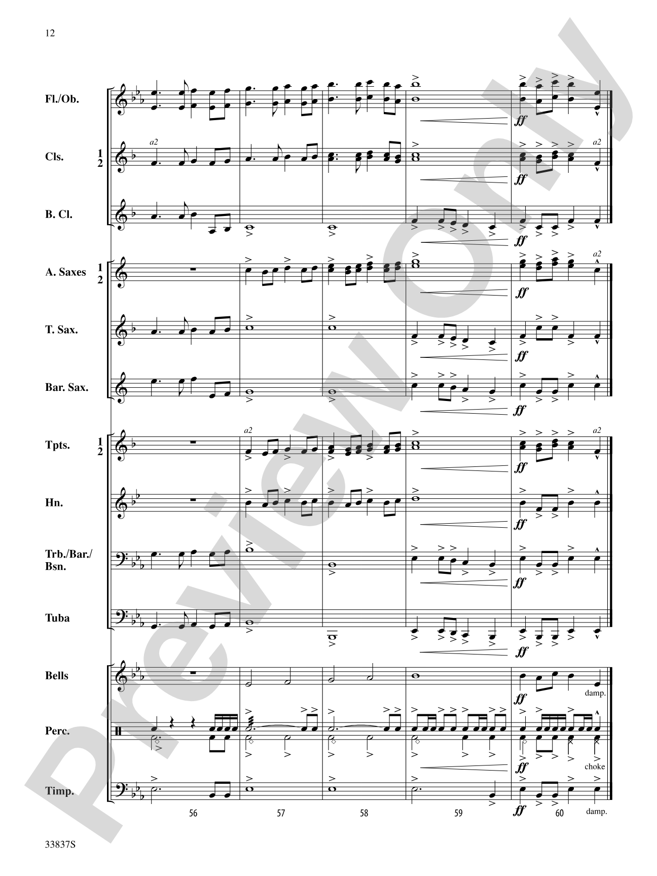 Tygh Ridge March: Concert Band Conductor Score & Parts