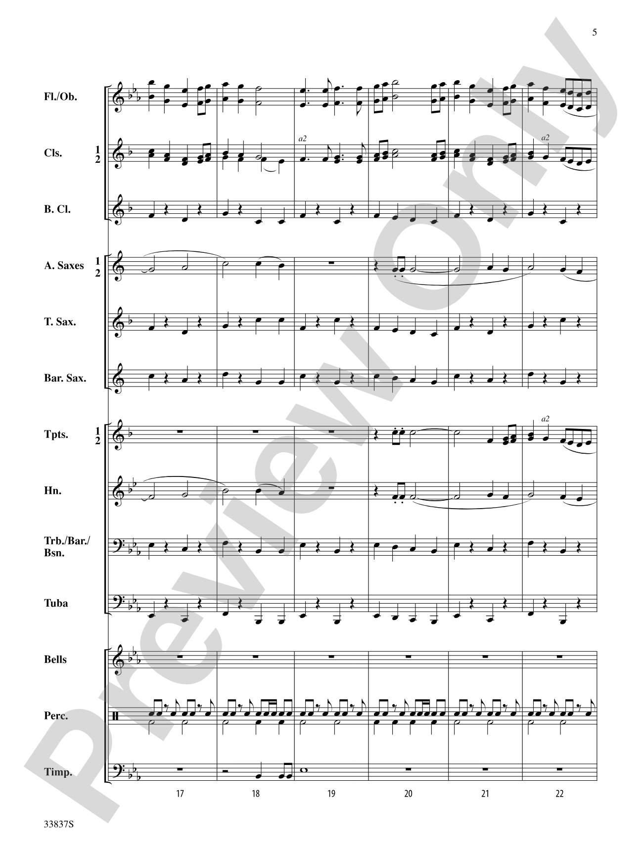 Tygh Ridge March: Concert Band Conductor Score & Parts