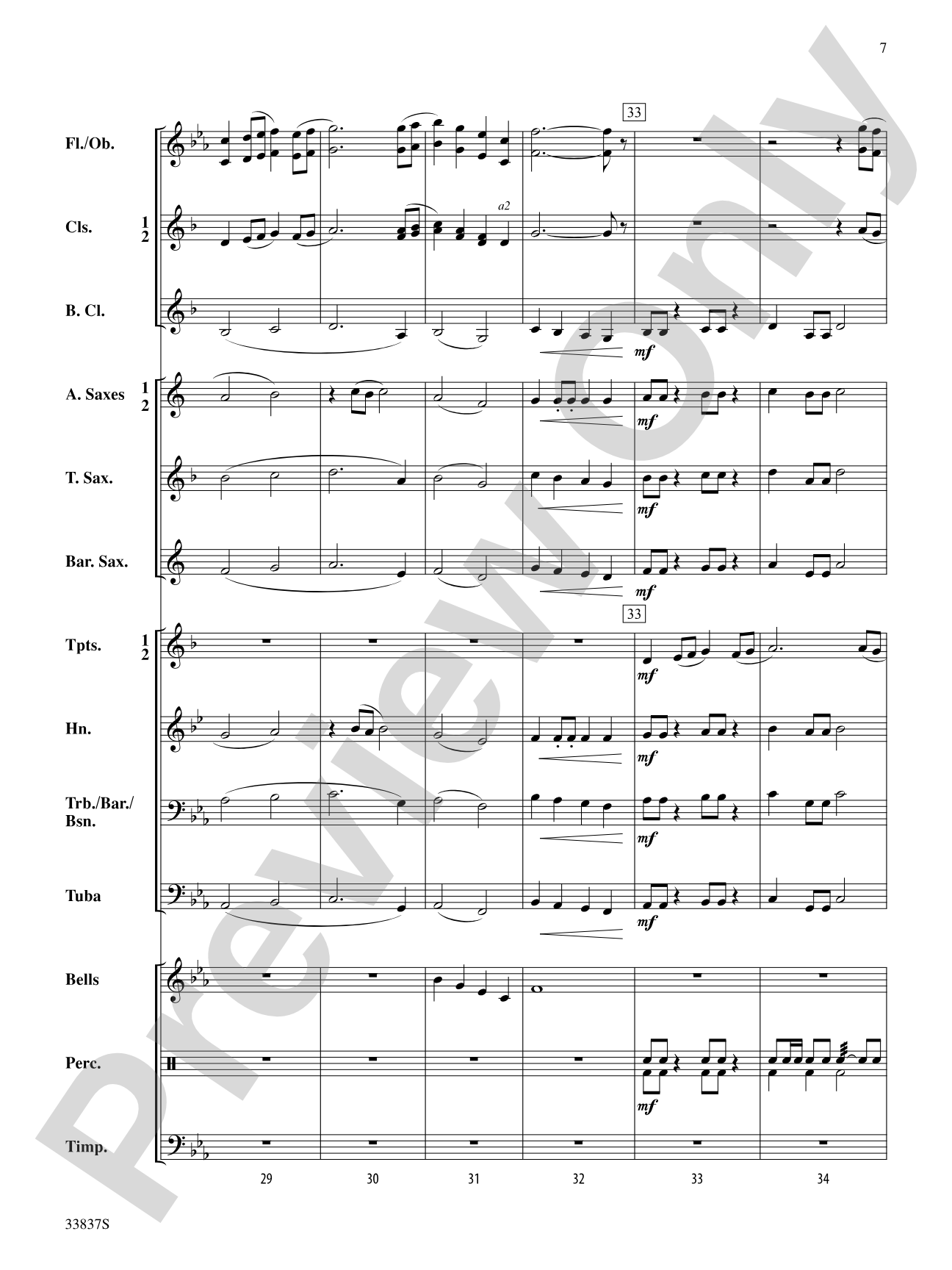 Tygh Ridge March: Concert Band Conductor Score & Parts