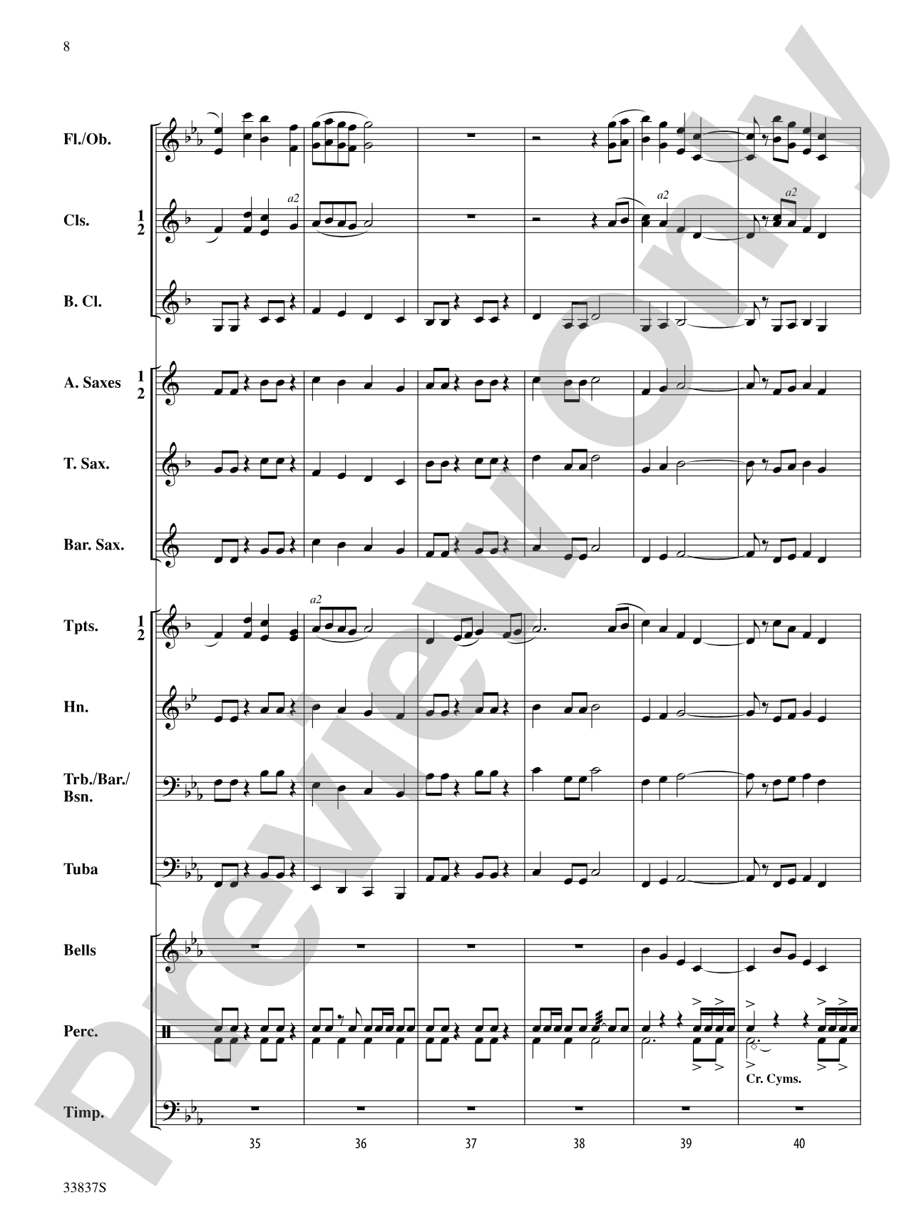Tygh Ridge March: Concert Band Conductor Score & Parts