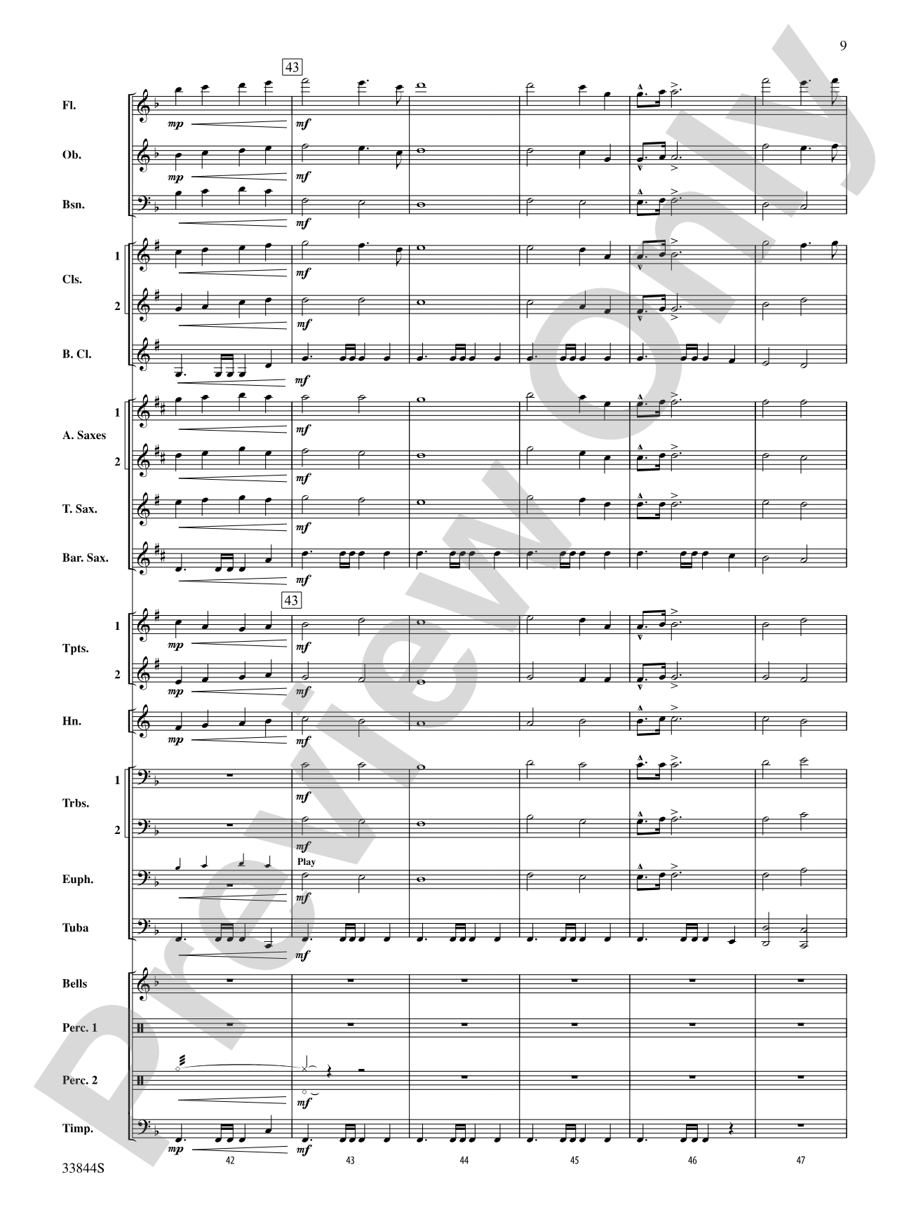 A Knight's Tale: Concert Band Conductor Score & Parts