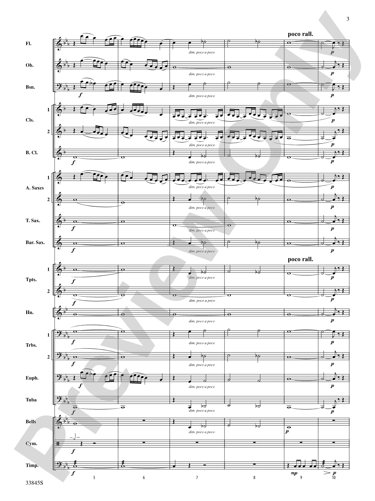 Gather Ye Rosebuds: Concert Band Conductor Score & Parts