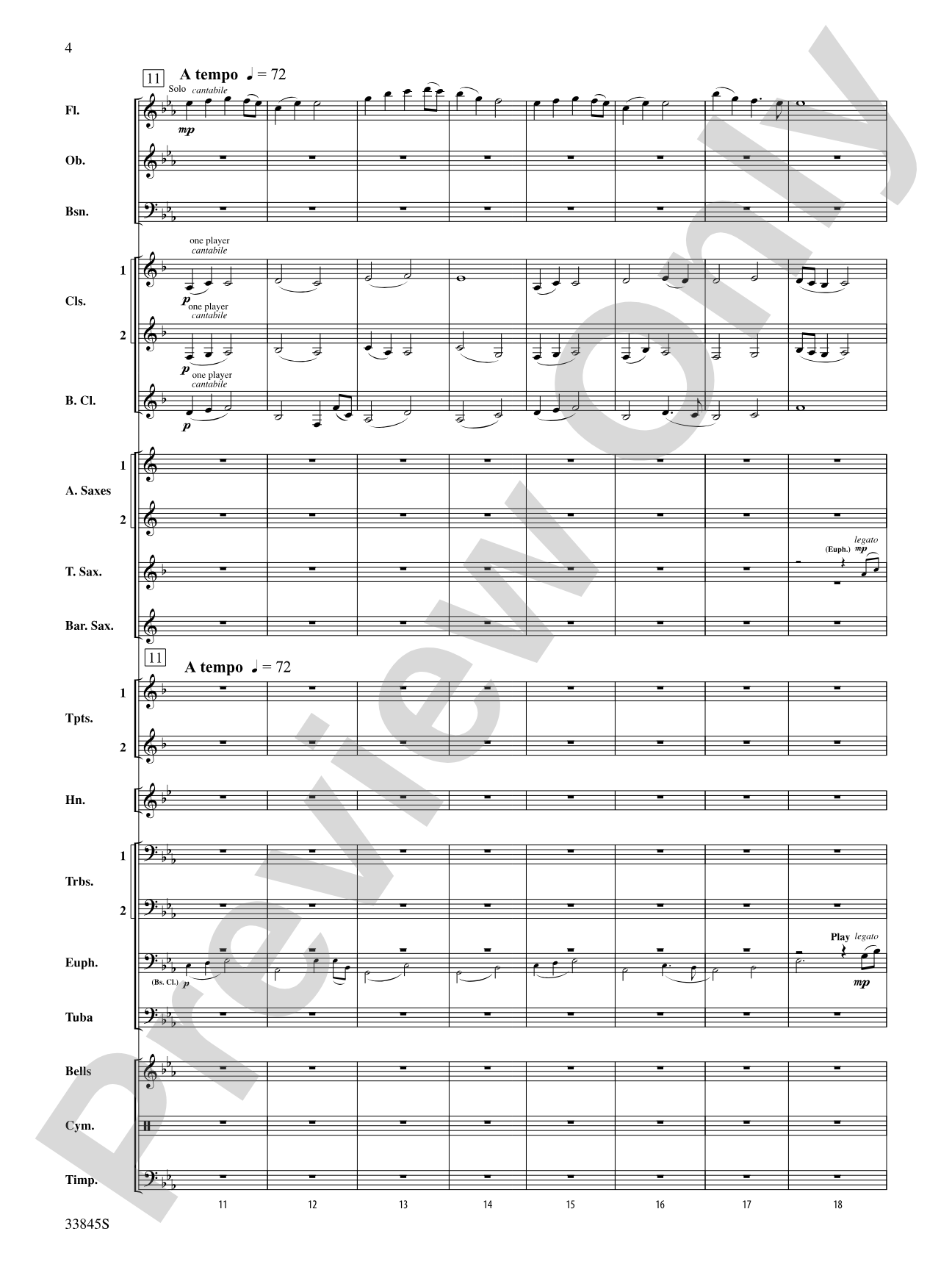 Gather Ye Rosebuds: Concert Band Conductor Score & Parts