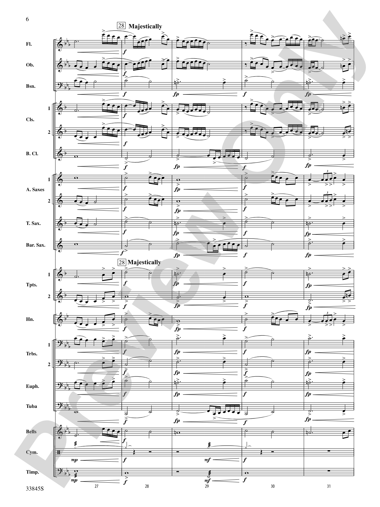 Gather Ye Rosebuds: Concert Band Conductor Score & Parts