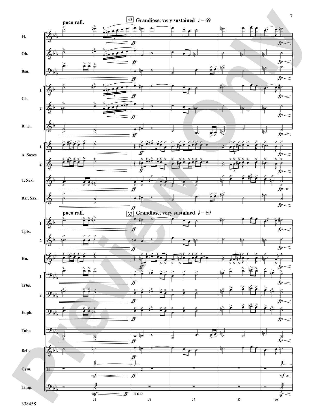 Gather Ye Rosebuds: Concert Band Conductor Score & Parts