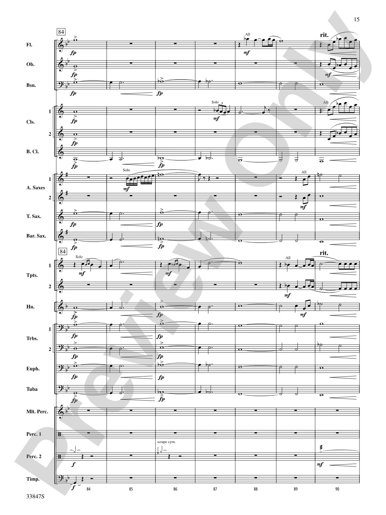 Ritual: Concert Band Conductor Score & Parts