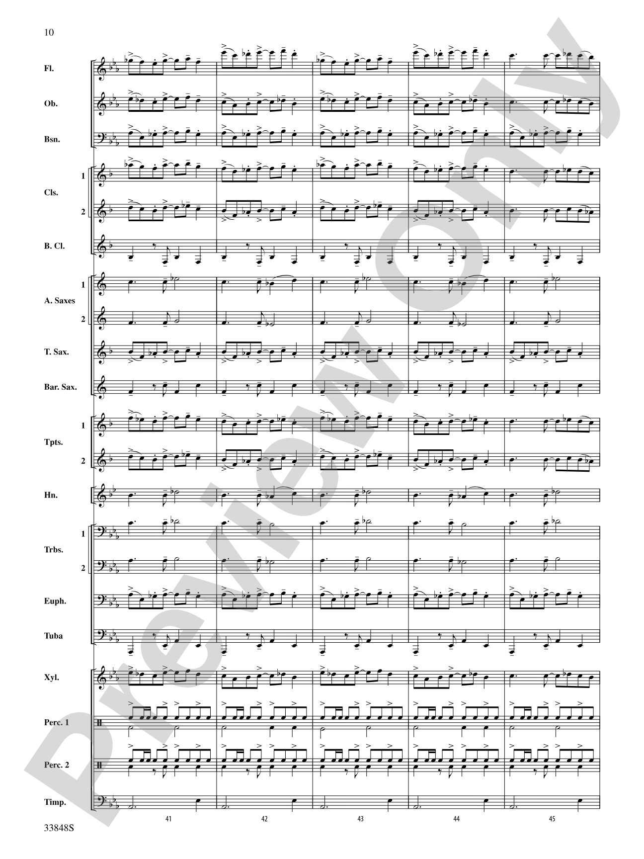 El Tango: Concert Band Conductor Score & Parts