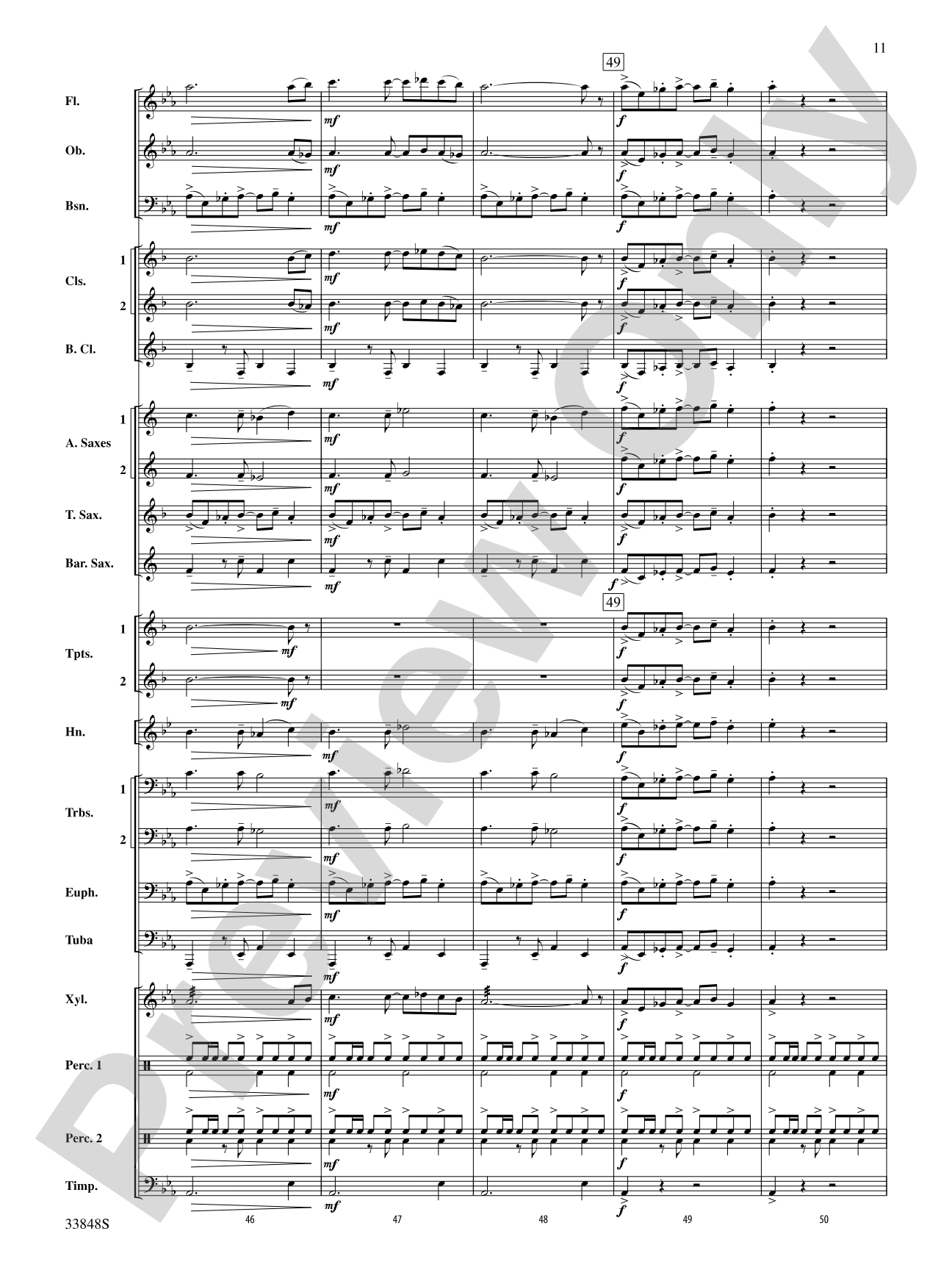El Tango: Concert Band Conductor Score & Parts