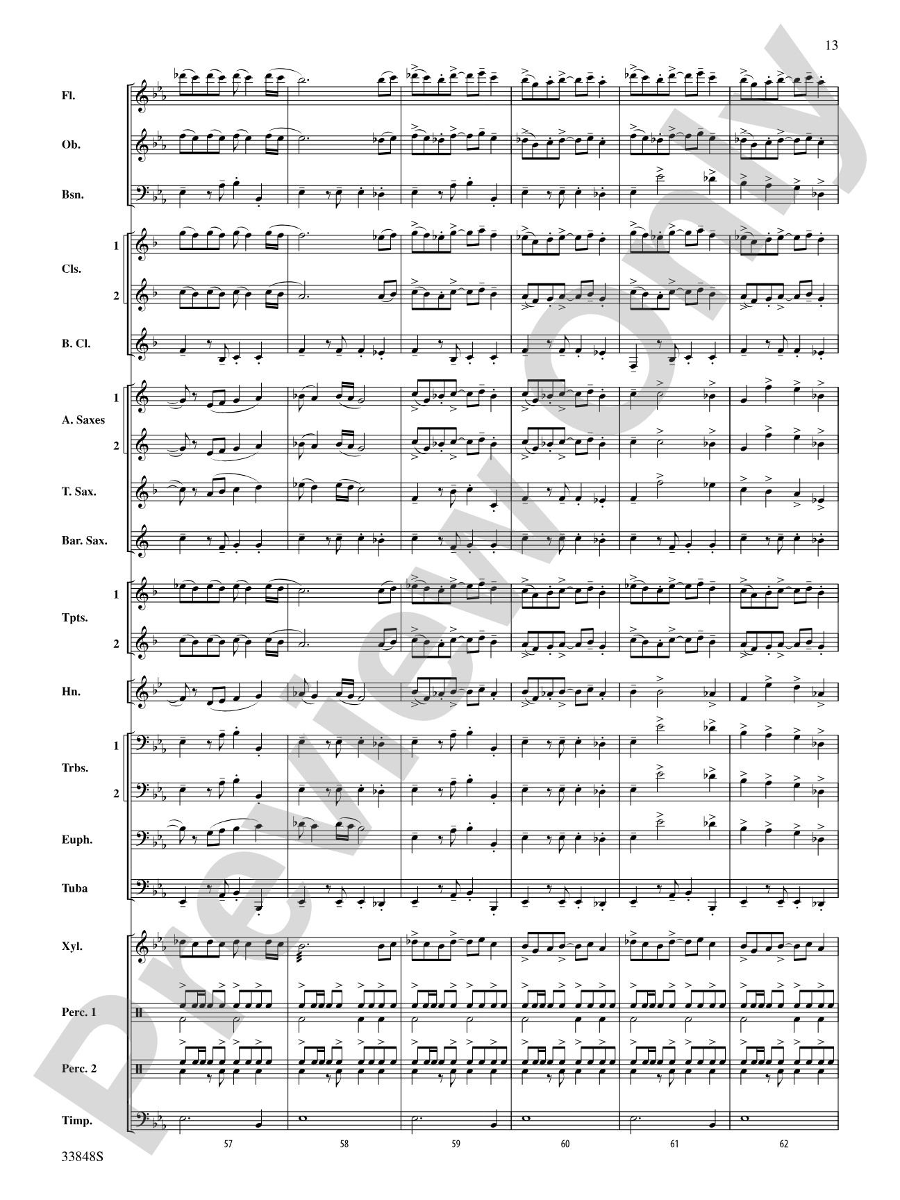 El Tango: Concert Band Conductor Score & Parts