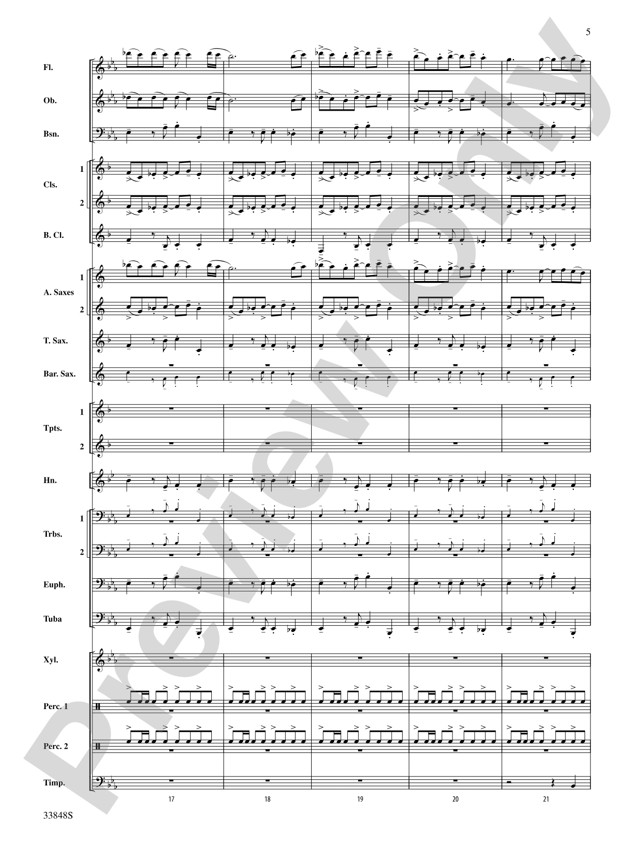 El Tango: Concert Band Conductor Score & Parts