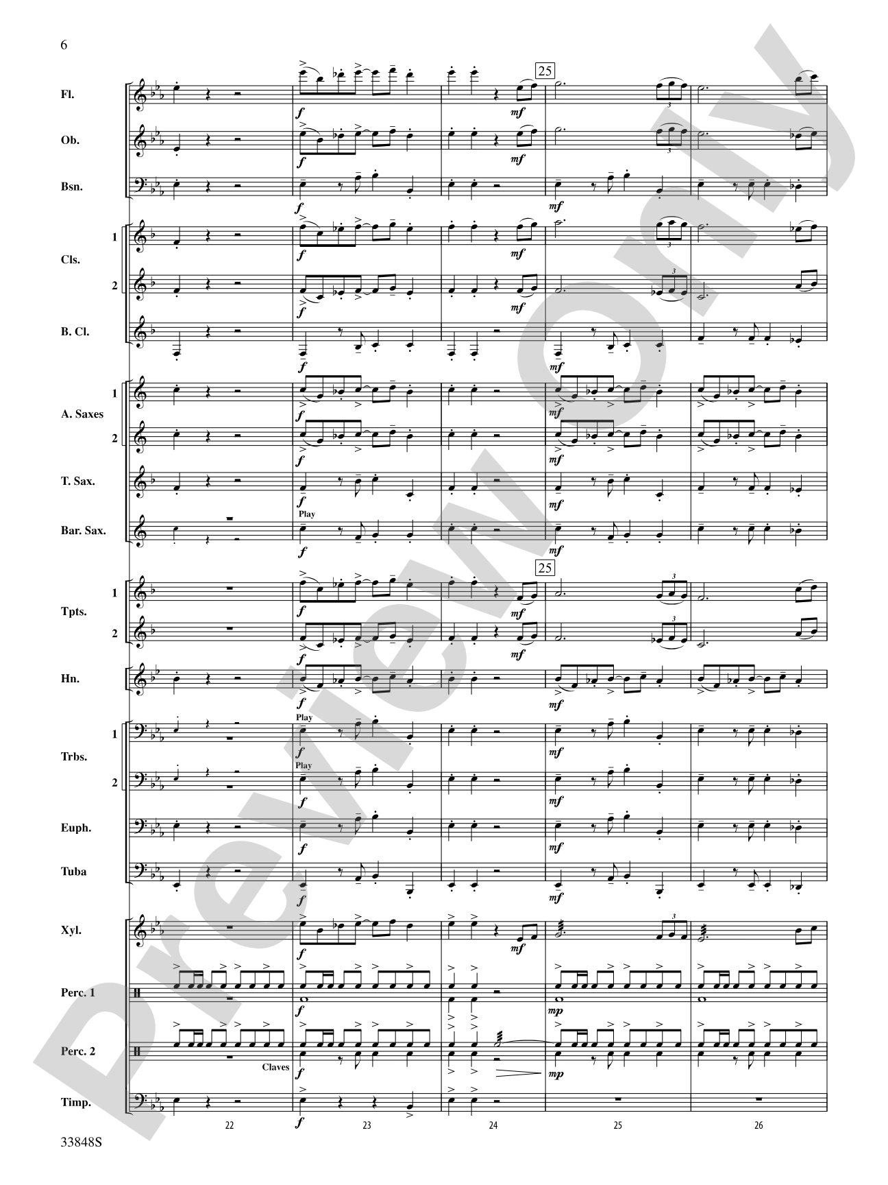 El Tango: Concert Band Conductor Score & Parts
