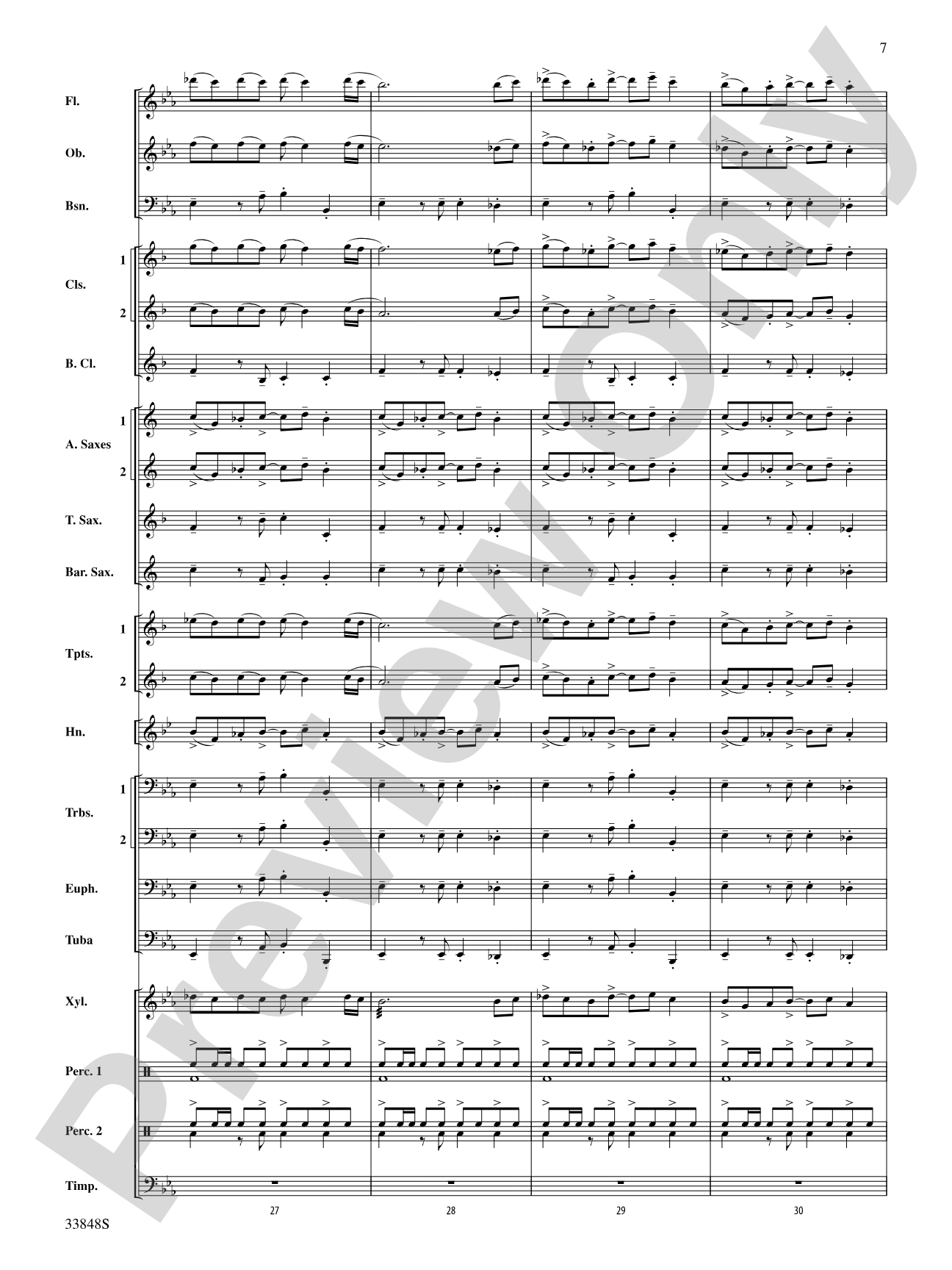 El Tango: Concert Band Conductor Score & Parts