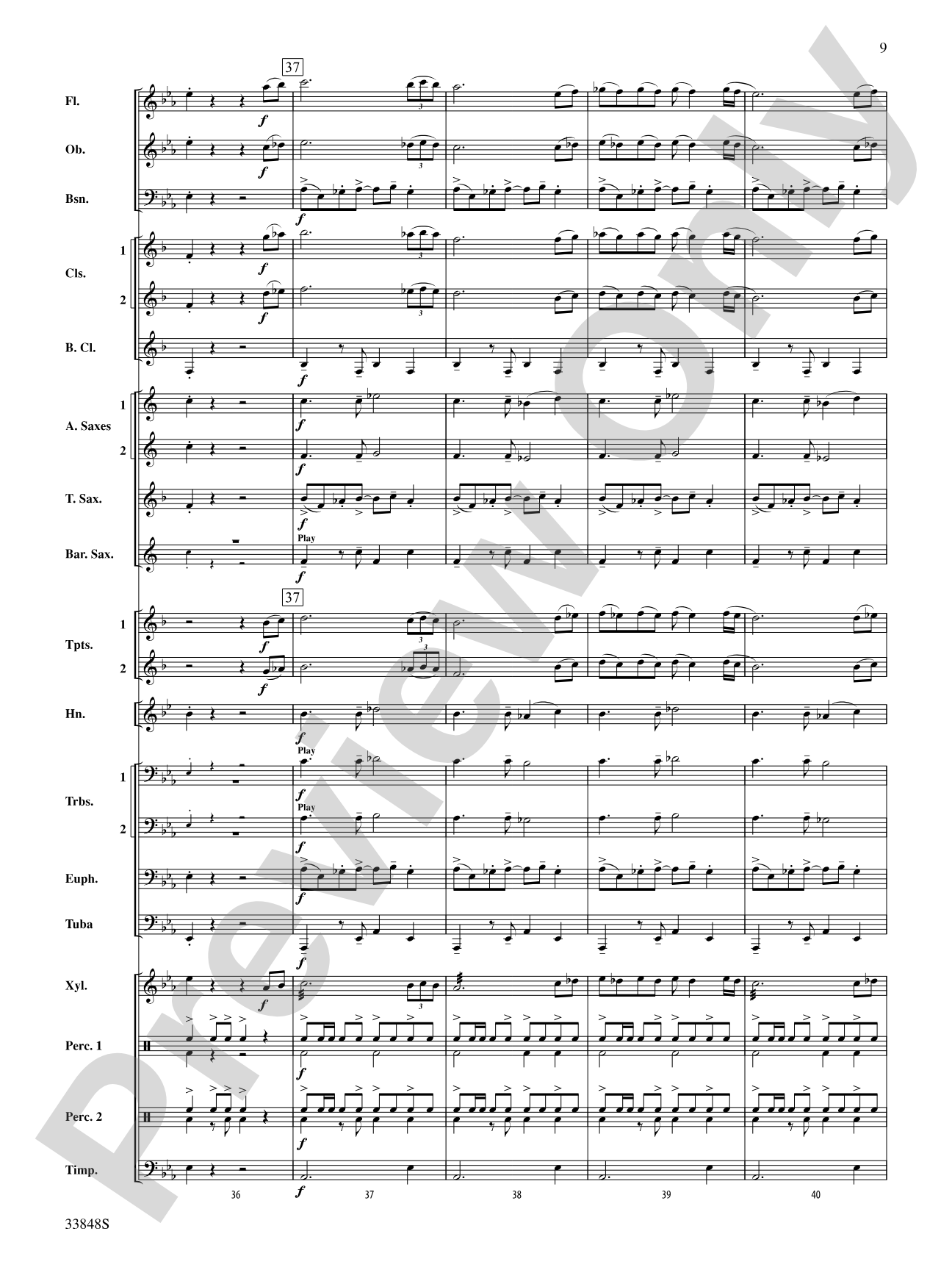 El Tango: Concert Band Conductor Score & Parts