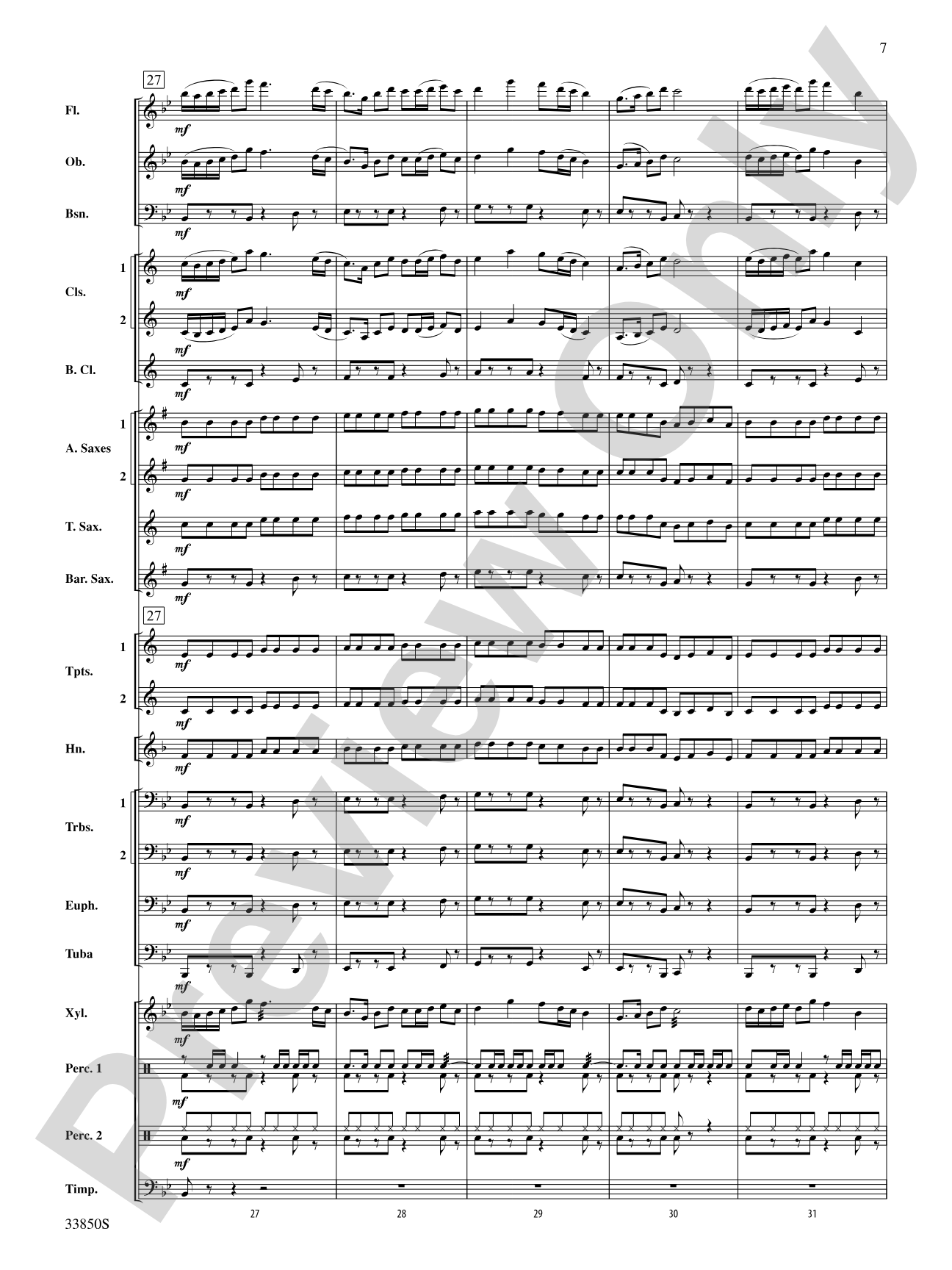 Gateway West: Concert Band Conductor Score & Parts