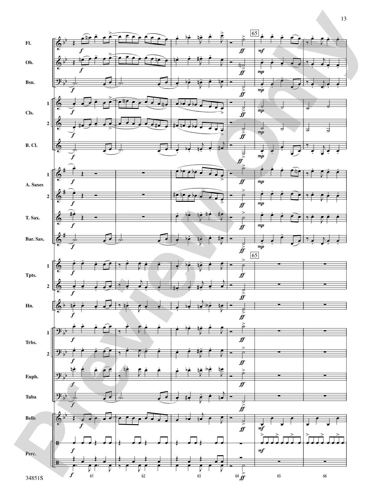 Jamaican Sailaway: Concert Band Conductor Score & Parts