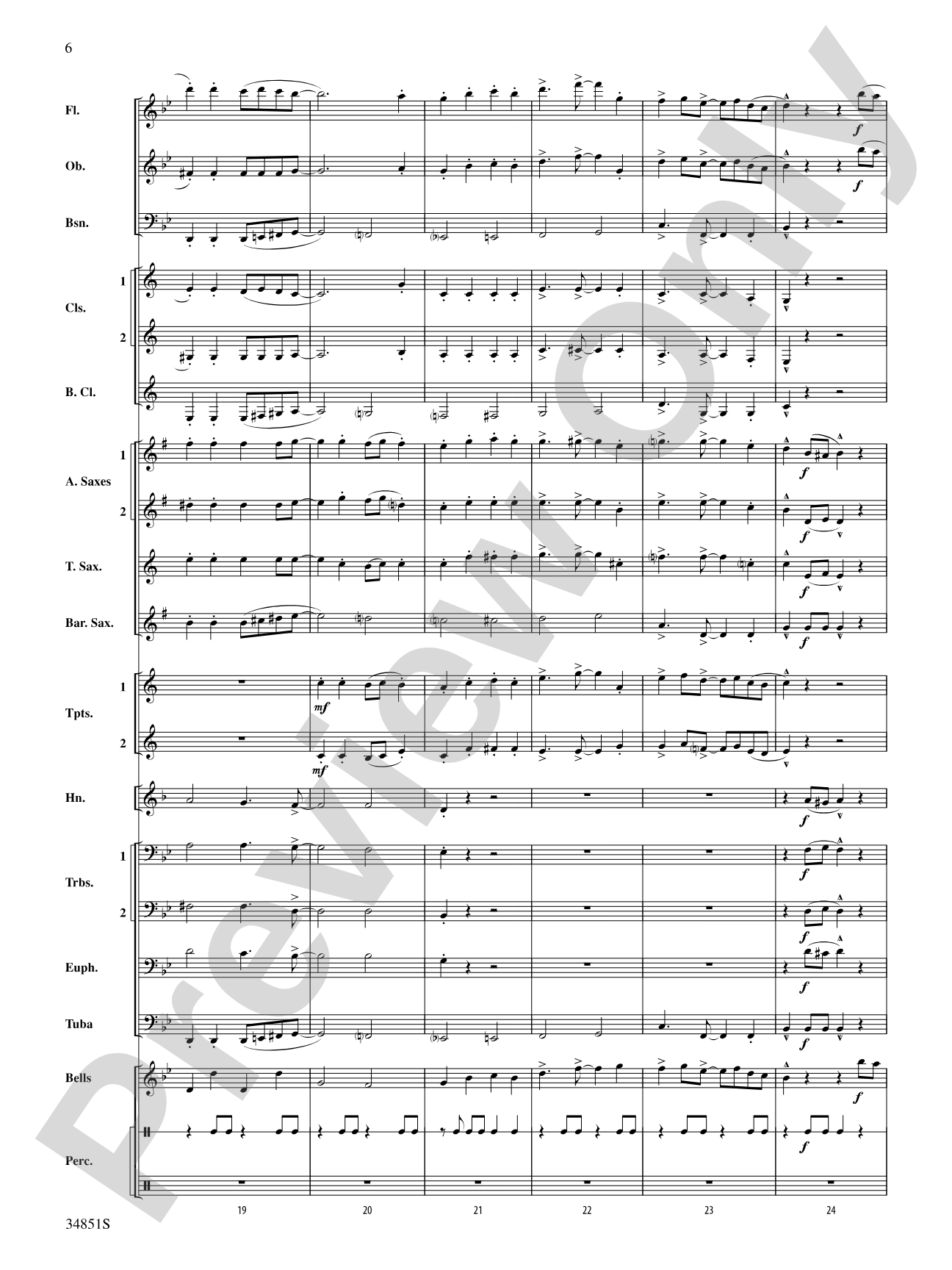 Jamaican Sailaway: Concert Band Conductor Score & Parts