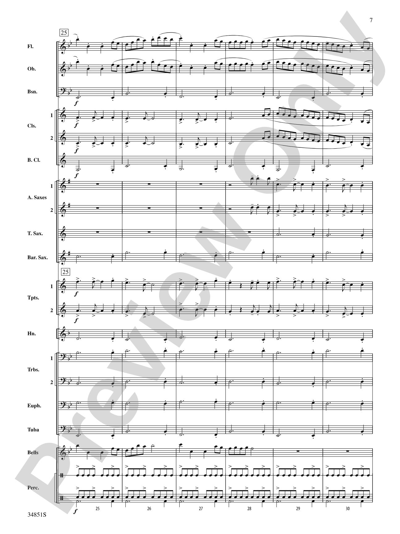 Jamaican Sailaway: Concert Band Conductor Score & Parts