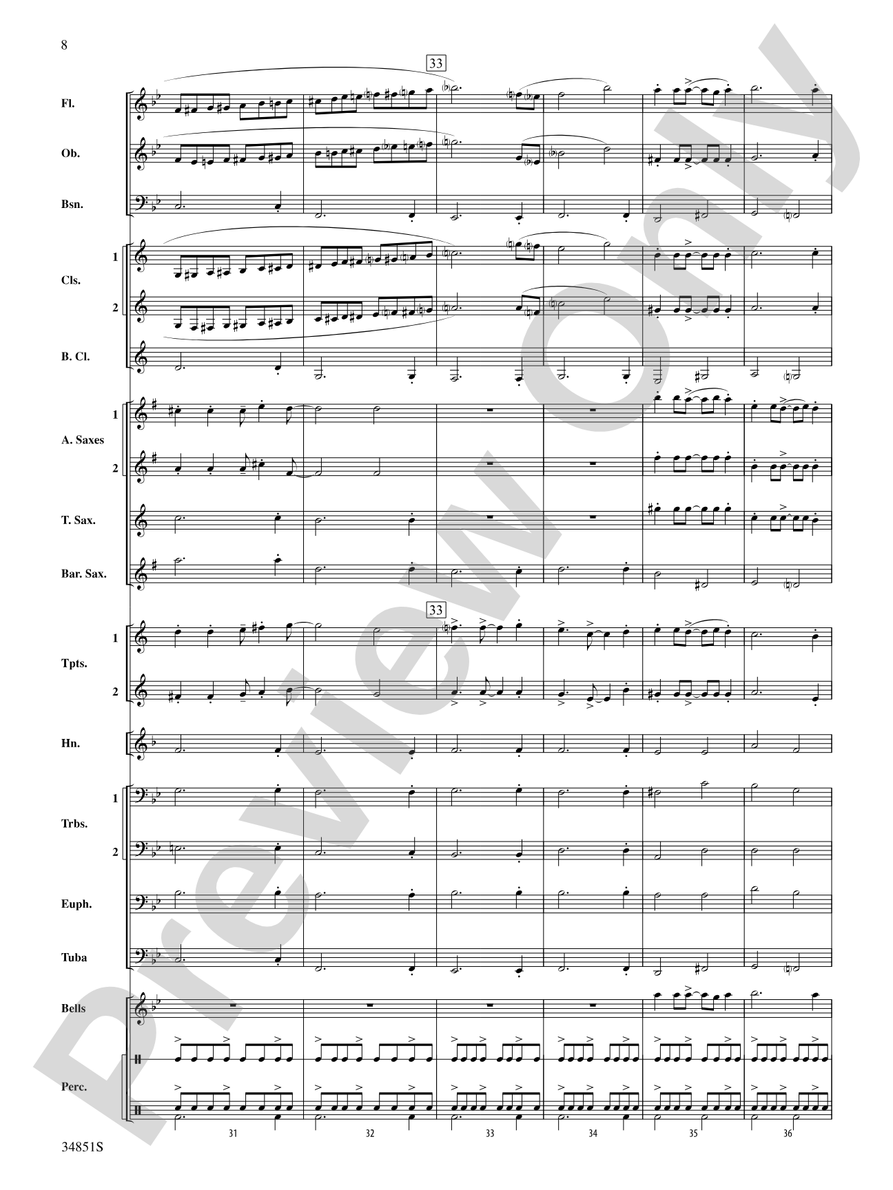 Jamaican Sailaway: Concert Band Conductor Score & Parts