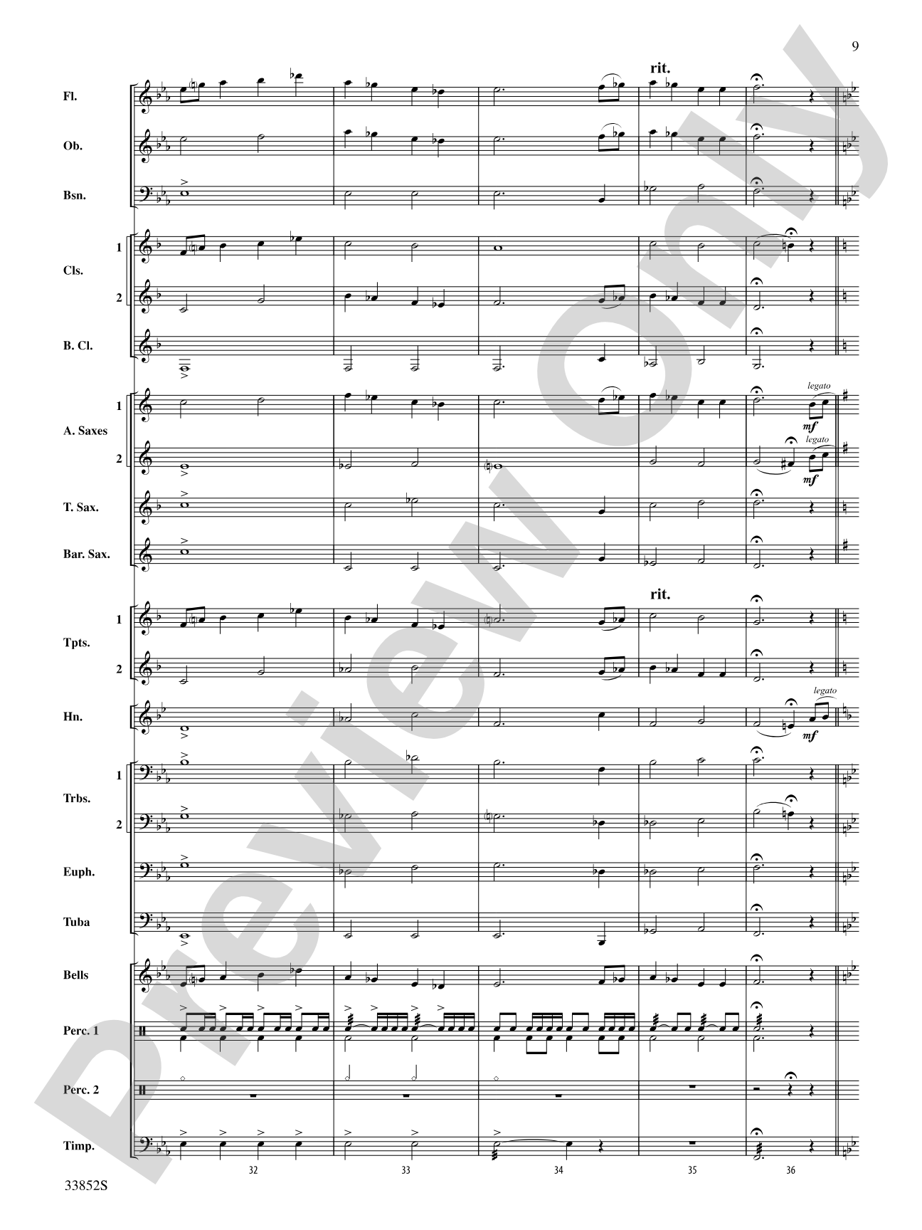 Monticello Mosaic: Concert Band Conductor Score & Parts