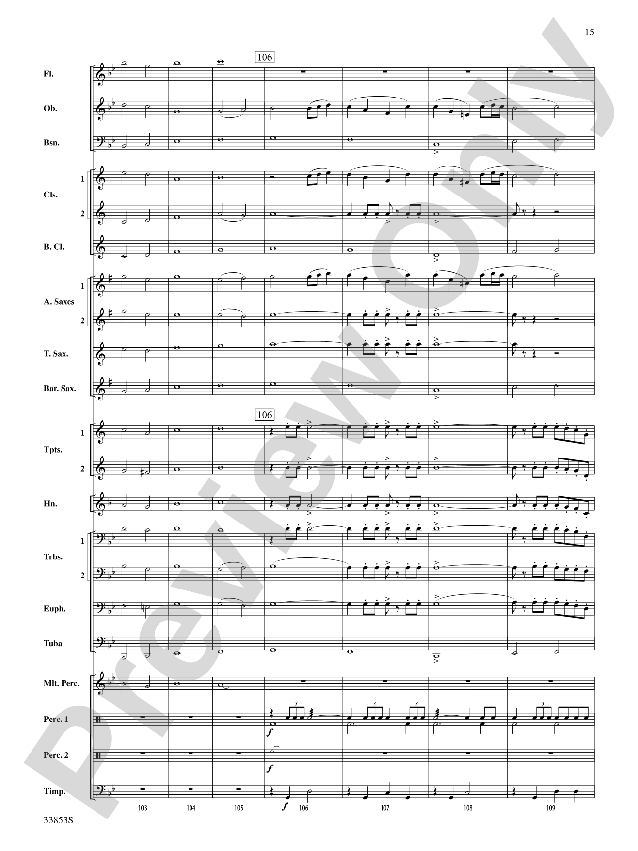 The Moon of Winter (The Huron Carol): Concert Band Conductor Score & Parts