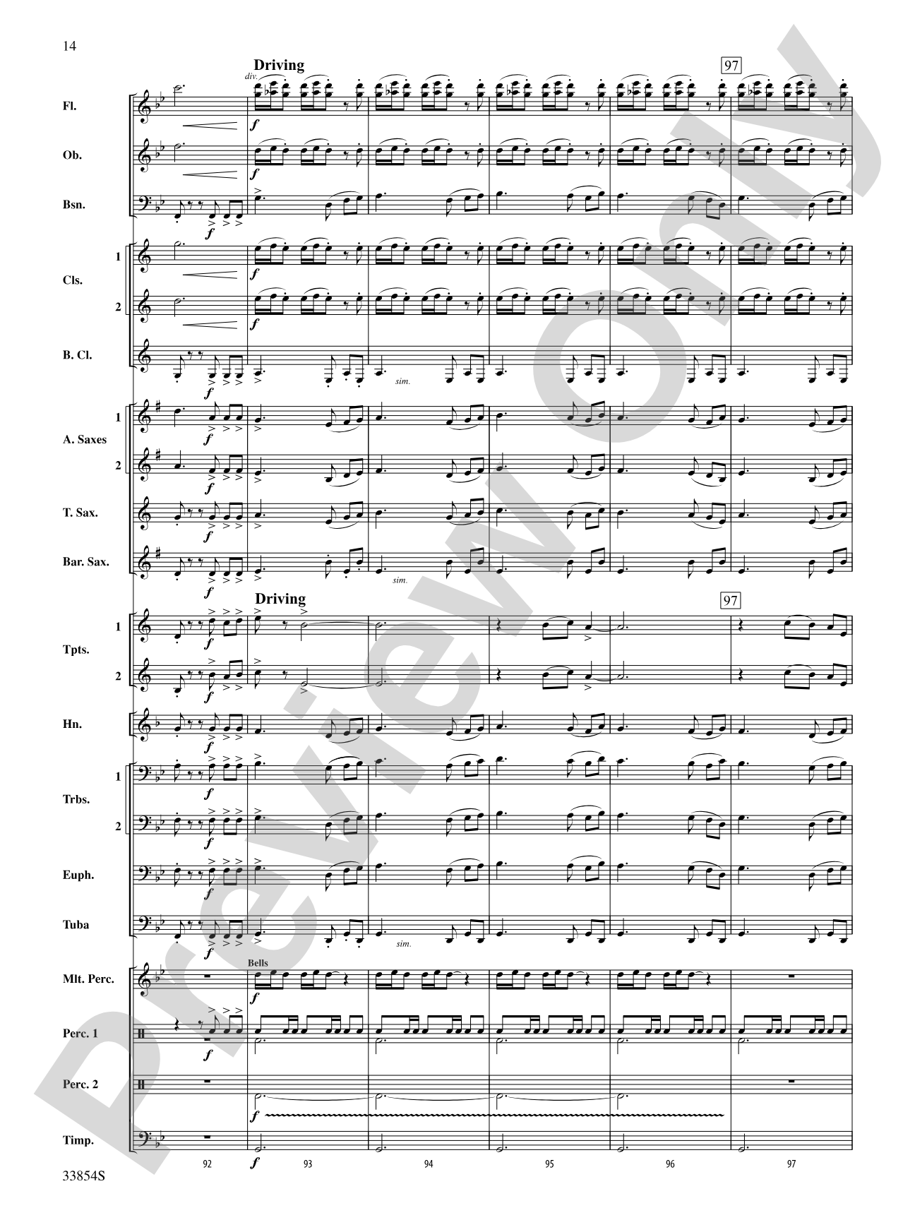 Bluster: Concert Band Conductor Score & Parts