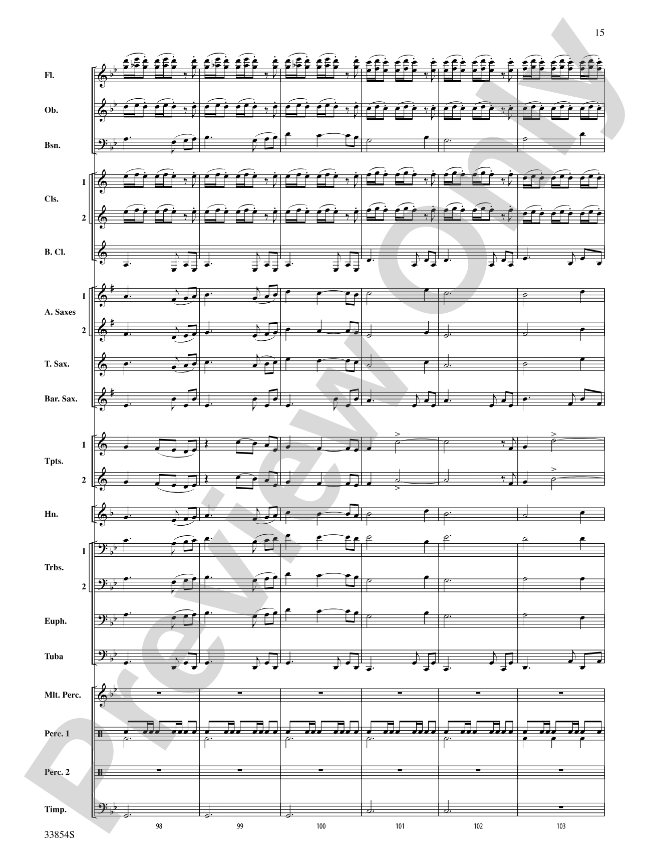 Bluster: Concert Band Conductor Score & Parts