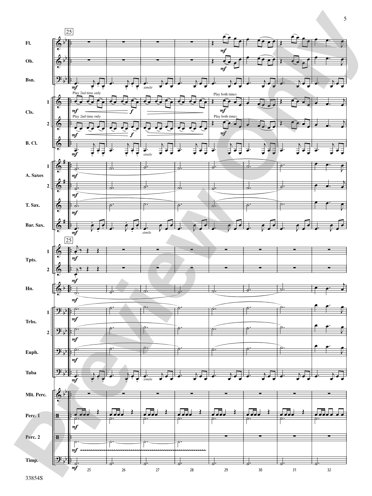 Bluster: Concert Band Conductor Score & Parts