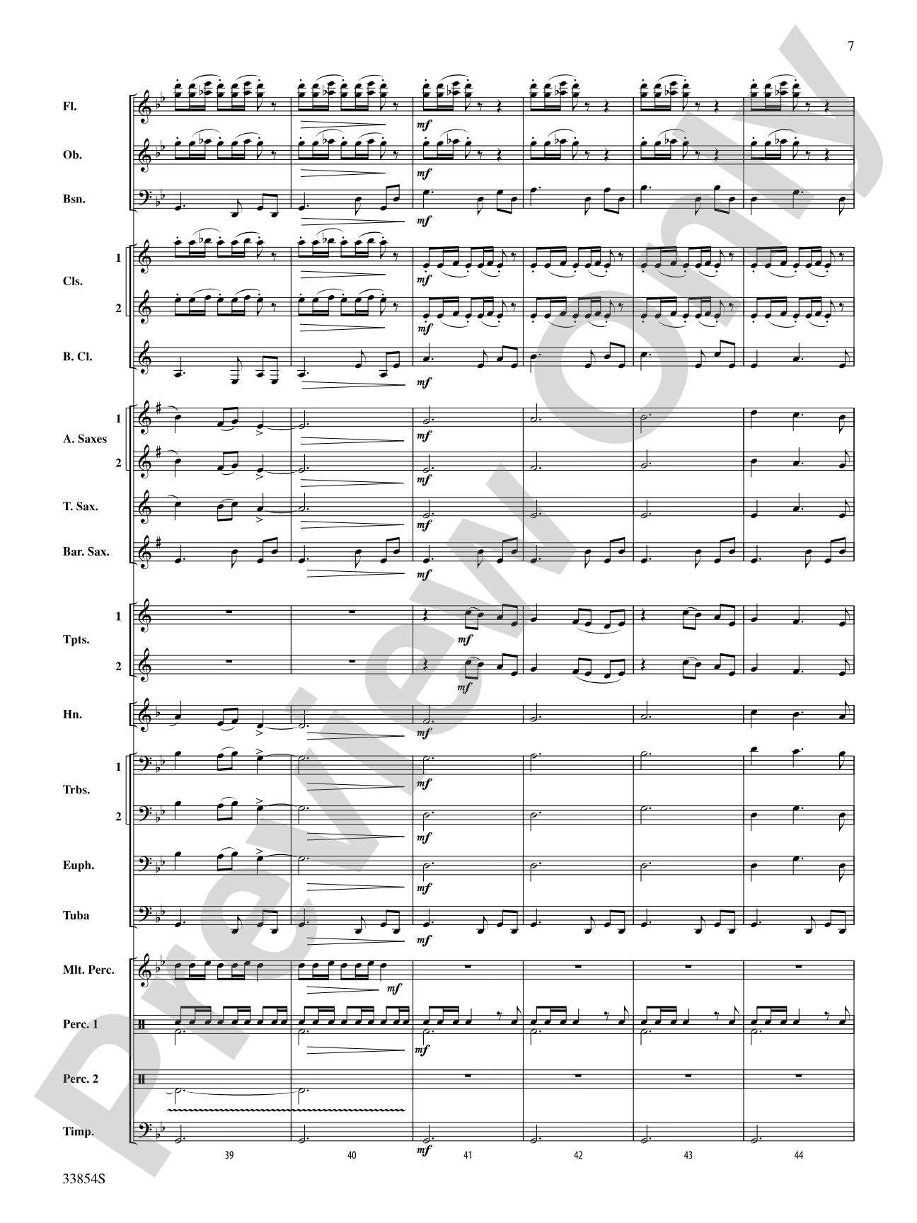 Bluster: Concert Band Conductor Score & Parts