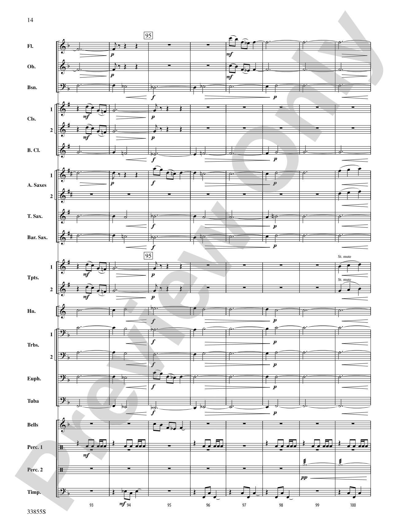 Variations on an English Folk Song: Concert Band Conductor Score & Parts