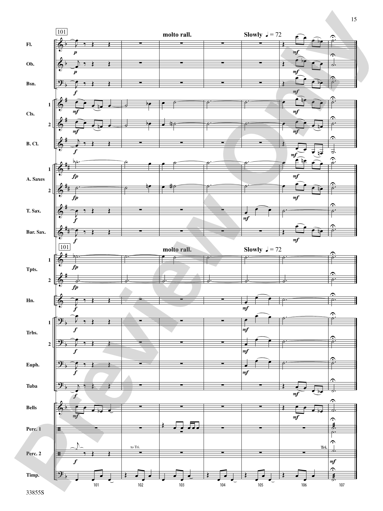Variations on an English Folk Song: Concert Band Conductor Score & Parts