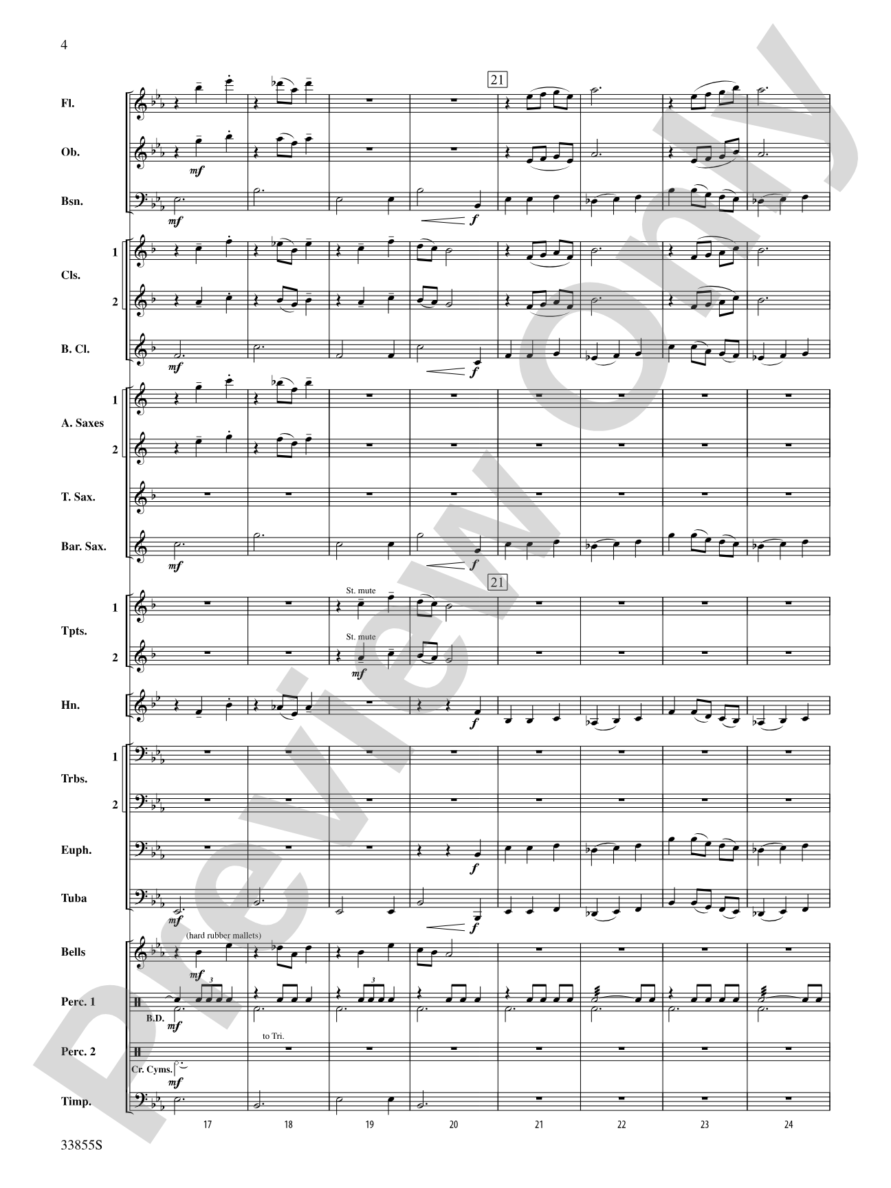 Variations on an English Folk Song: Concert Band Conductor Score & Parts