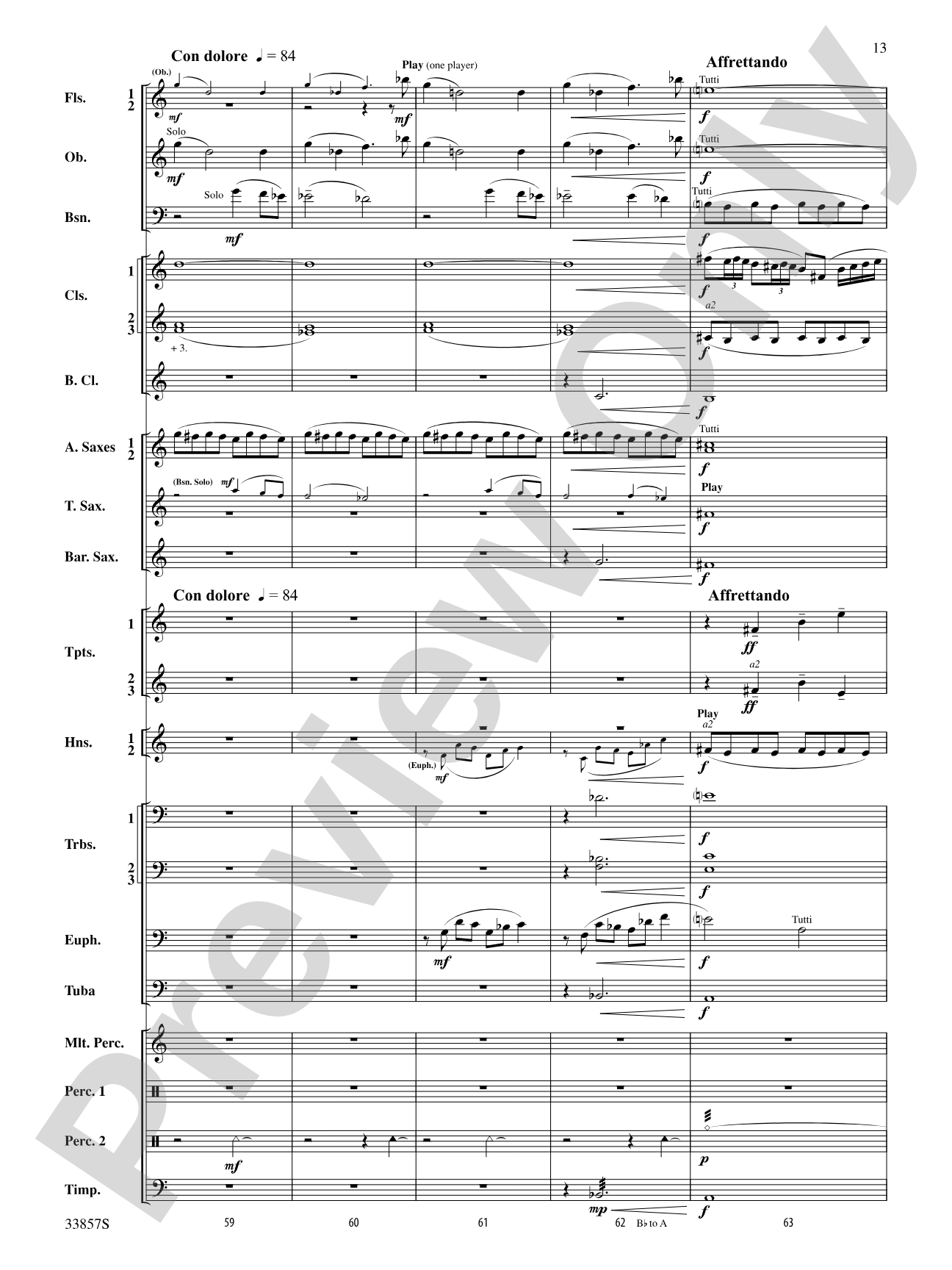 One Thousand Cranes: Concert Band Conductor Score & Parts