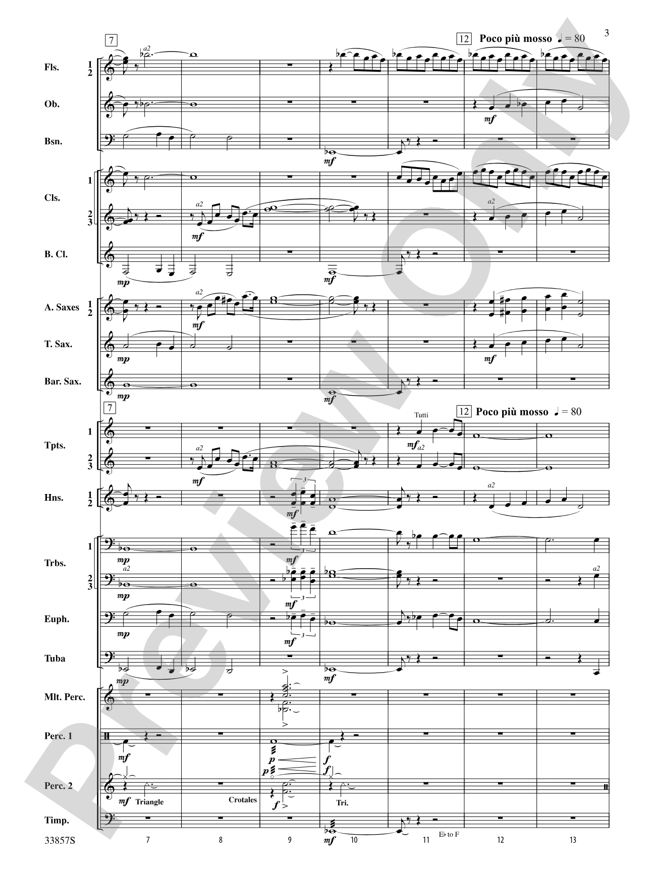 One Thousand Cranes: Concert Band Conductor Score & Parts