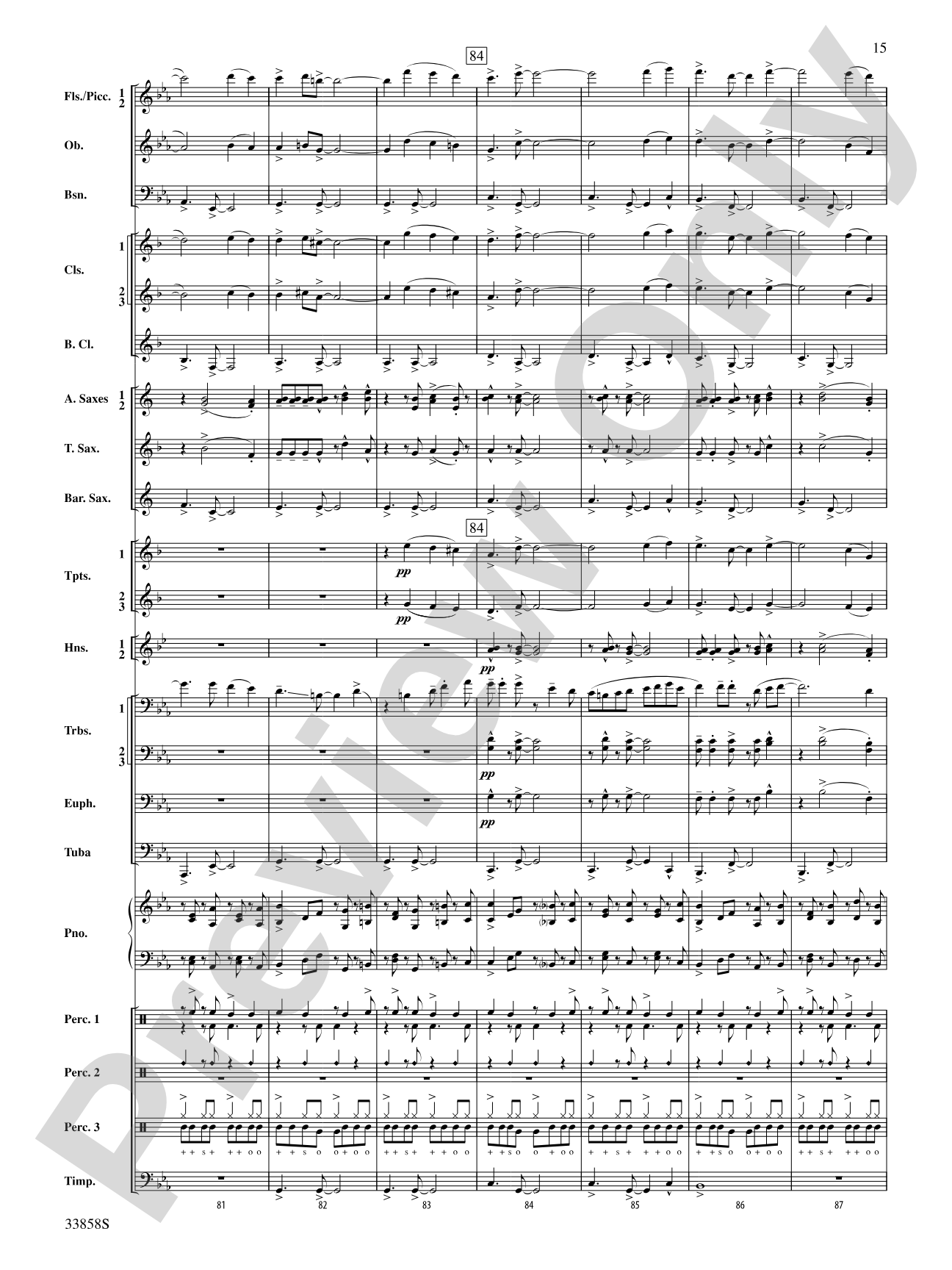 Danzas Cubanas: Concert Band Conductor Score & Parts