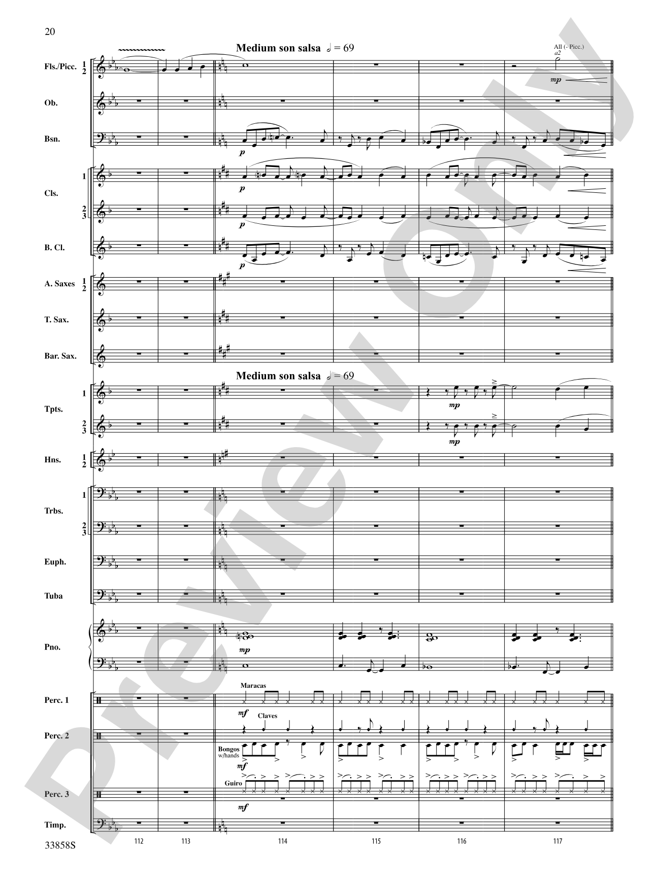 Danzas Cubanas: Concert Band Conductor Score & Parts