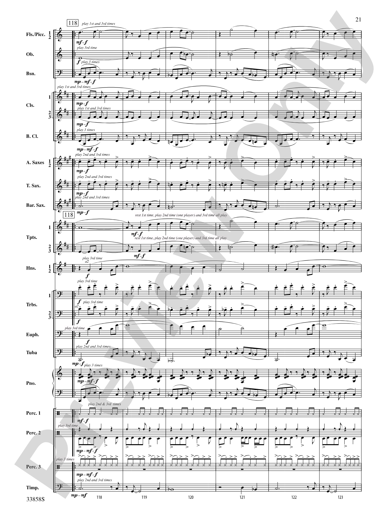 Danzas Cubanas: Concert Band Conductor Score & Parts
