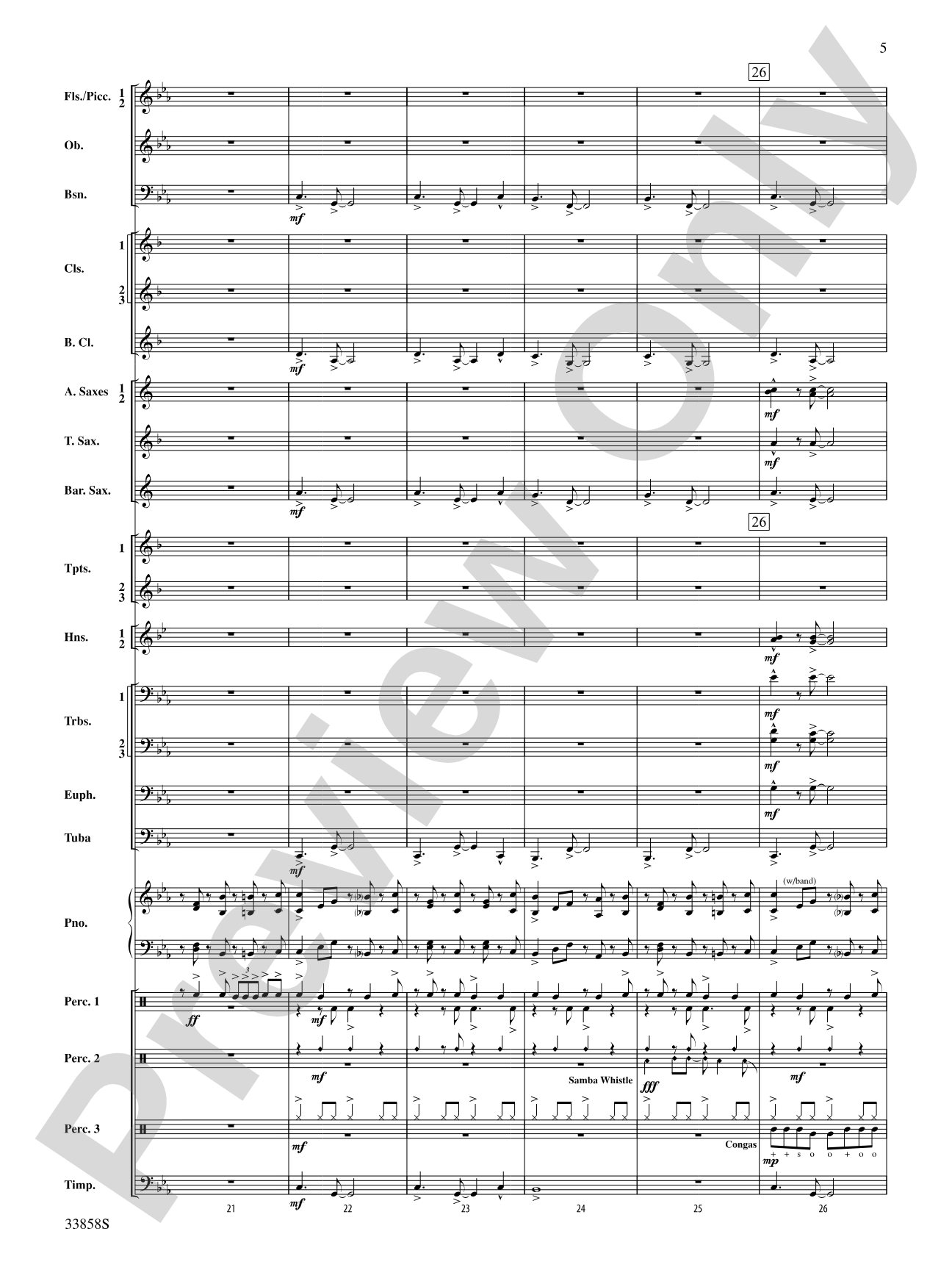 Danzas Cubanas: Concert Band Conductor Score & Parts