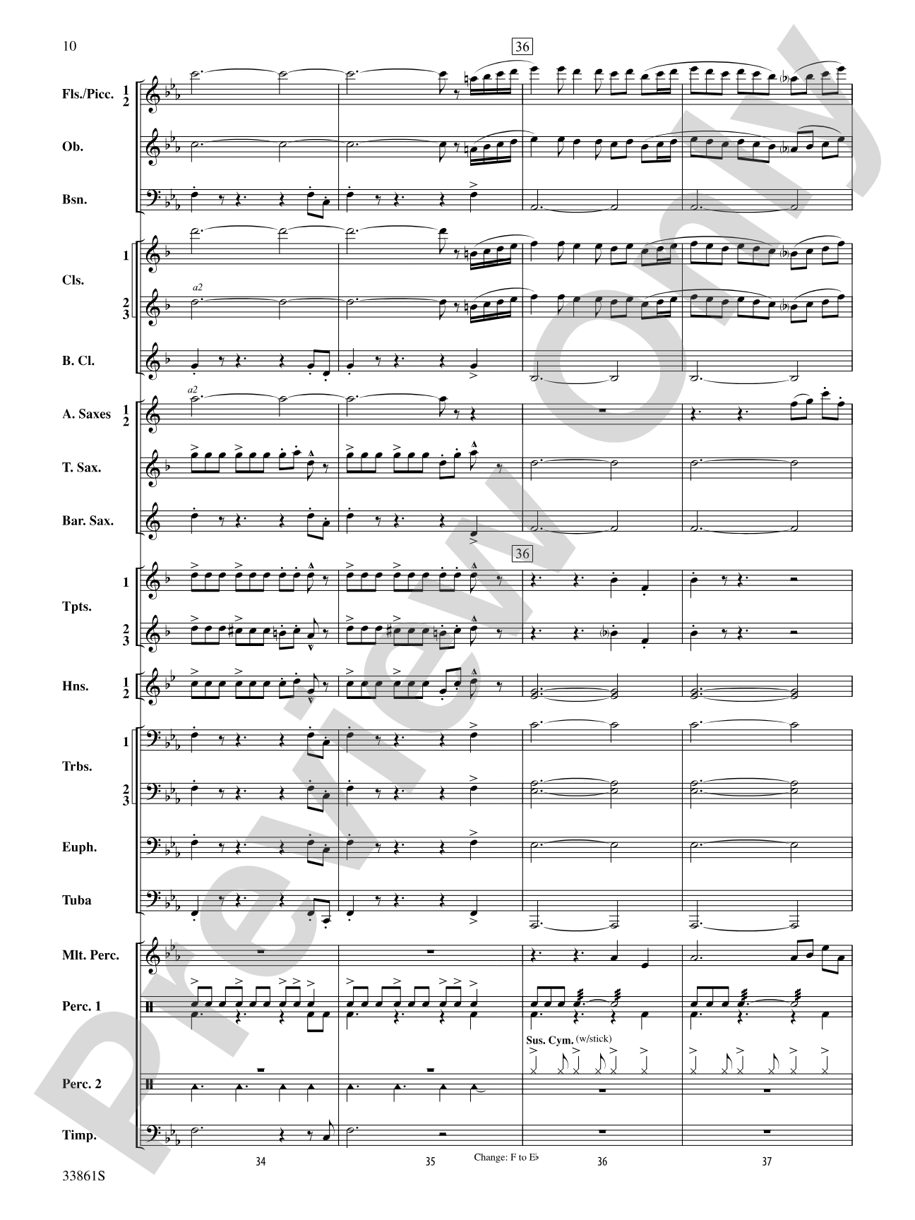Ride On: Concert Band Conductor Score & Parts