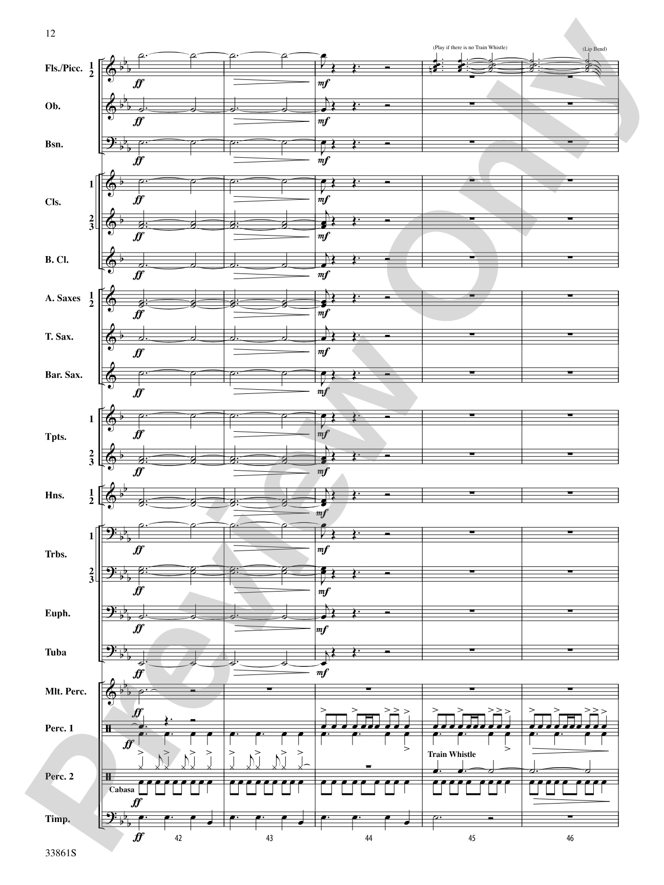 Ride On: Concert Band Conductor Score & Parts