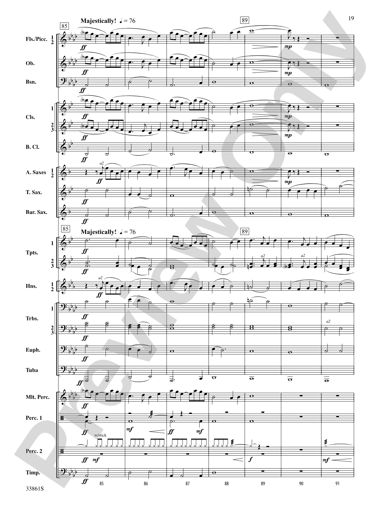 Ride On: Concert Band Conductor Score & Parts