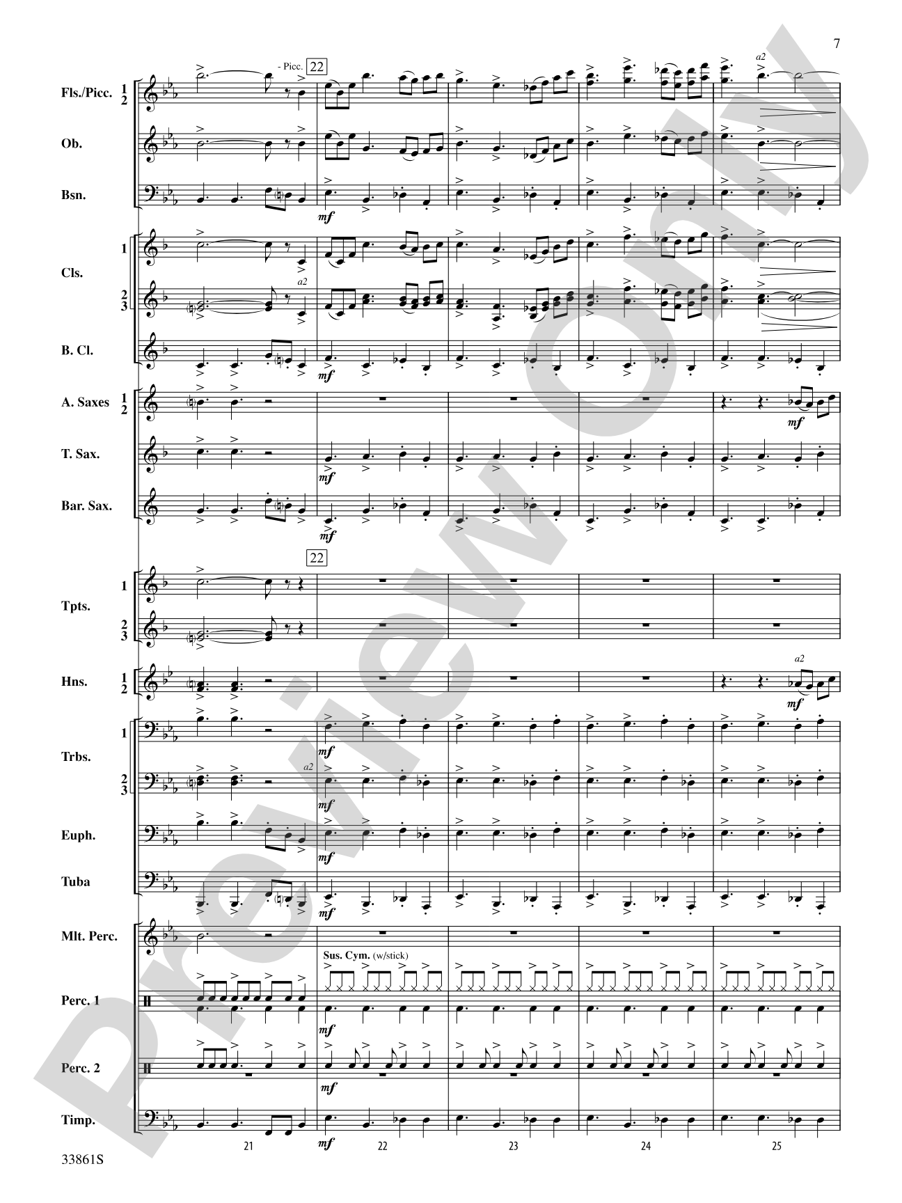 Ride On: Concert Band Conductor Score & Parts