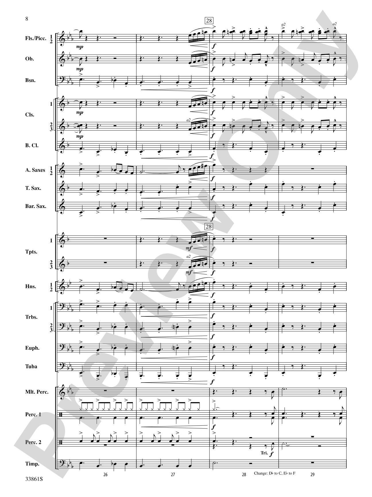 Ride On: Concert Band Conductor Score & Parts