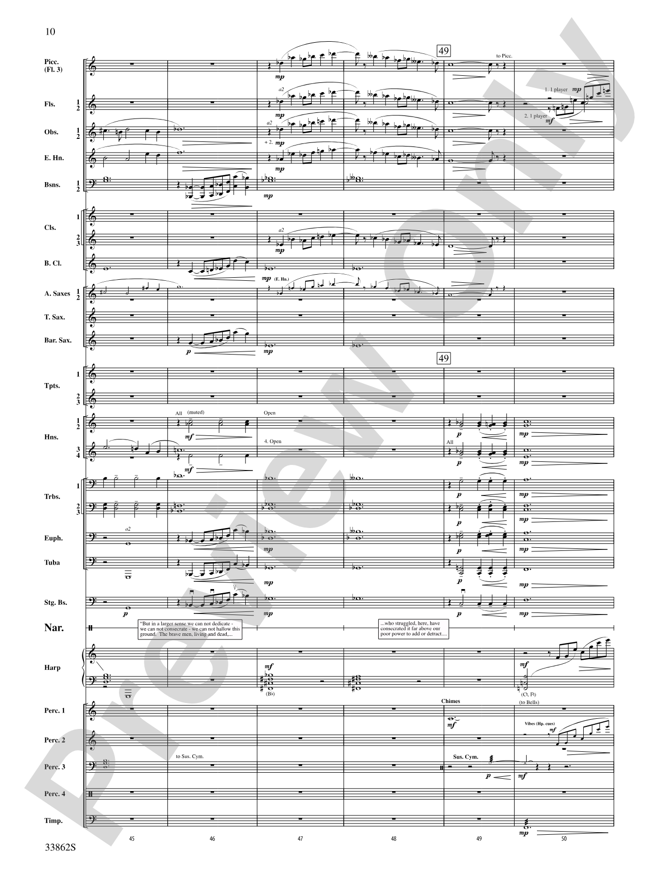 A New Birth of Freedom: Concert Band Conductor Score & Parts