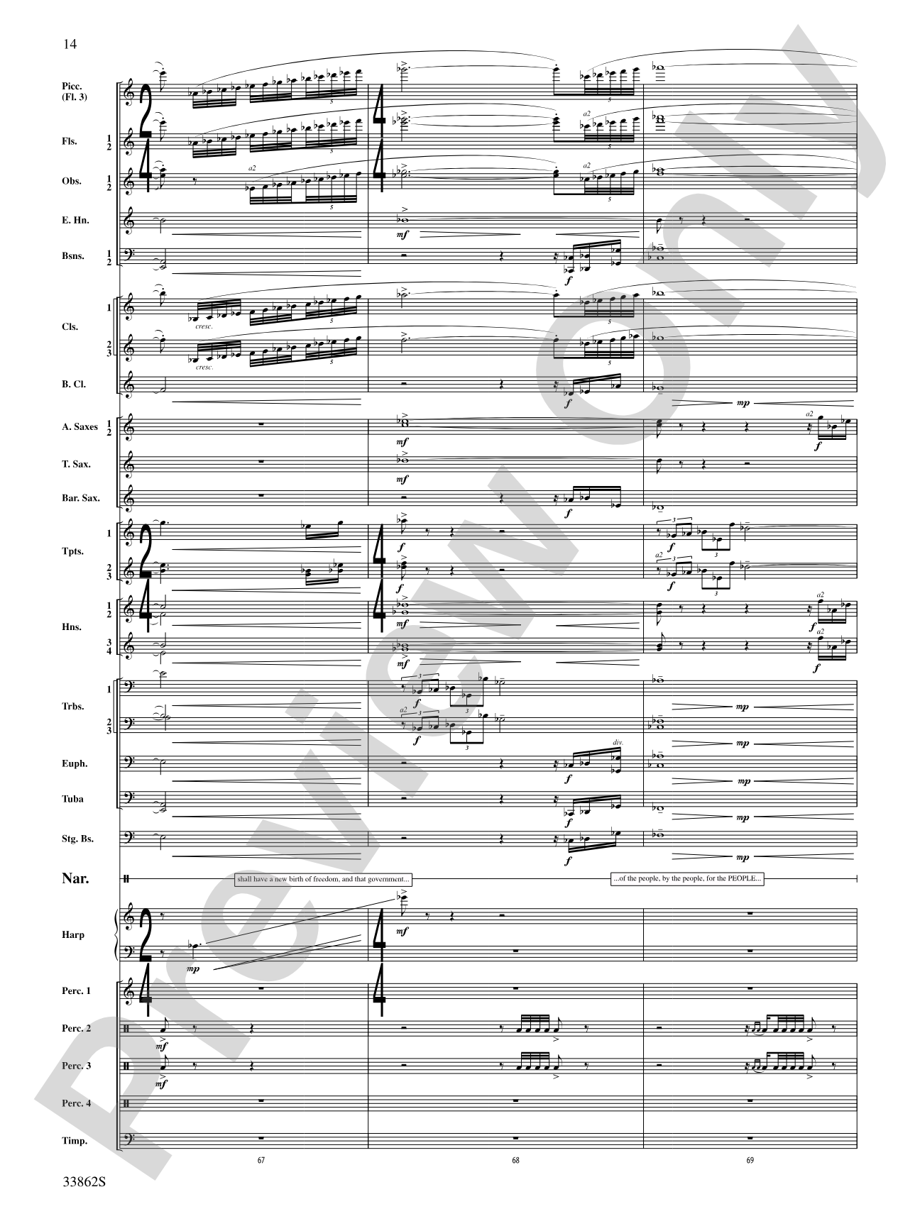 A New Birth of Freedom: Concert Band Conductor Score & Parts