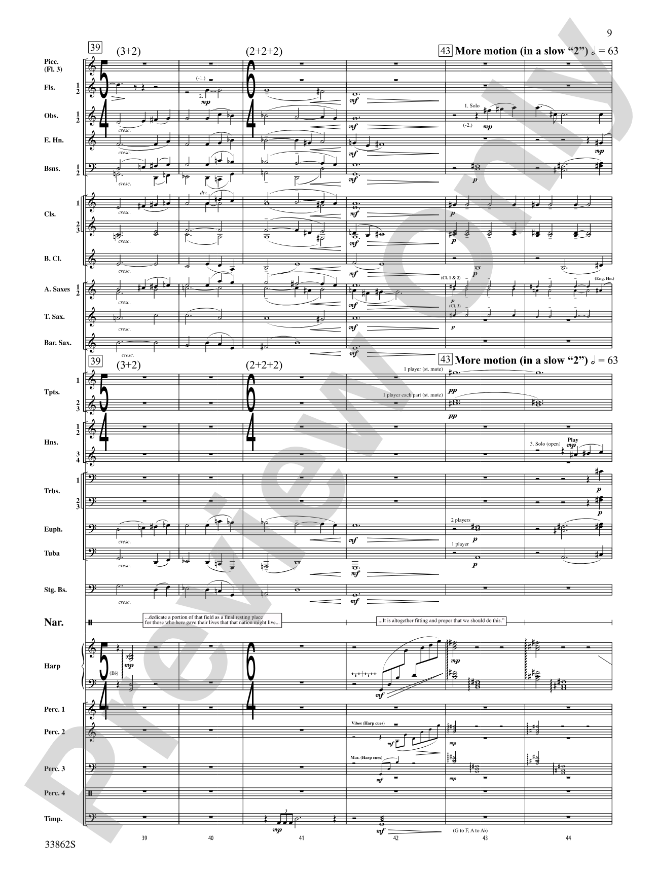 A New Birth of Freedom: Concert Band Conductor Score & Parts