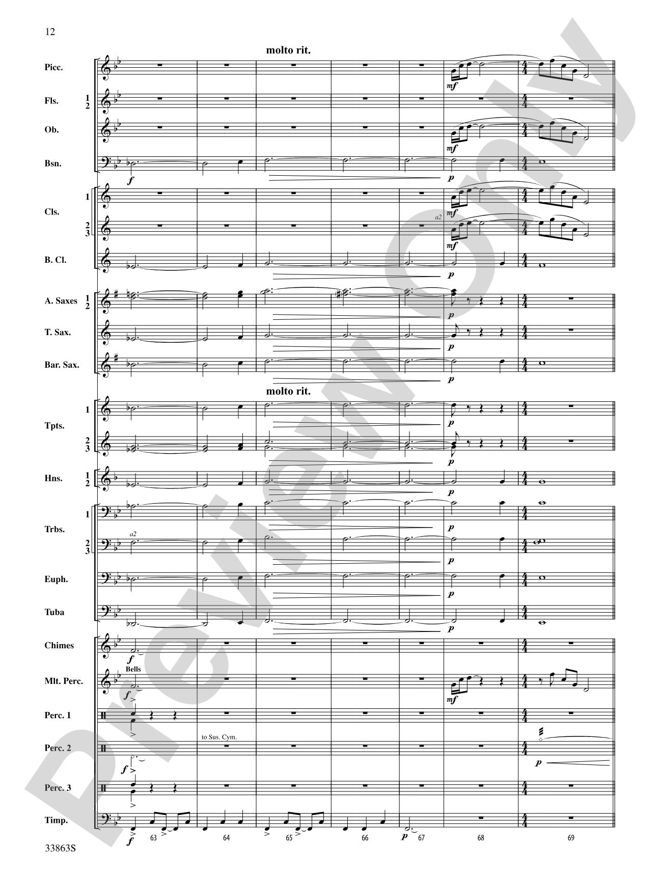 Phenom: Concert Band Conductor Score & Parts
