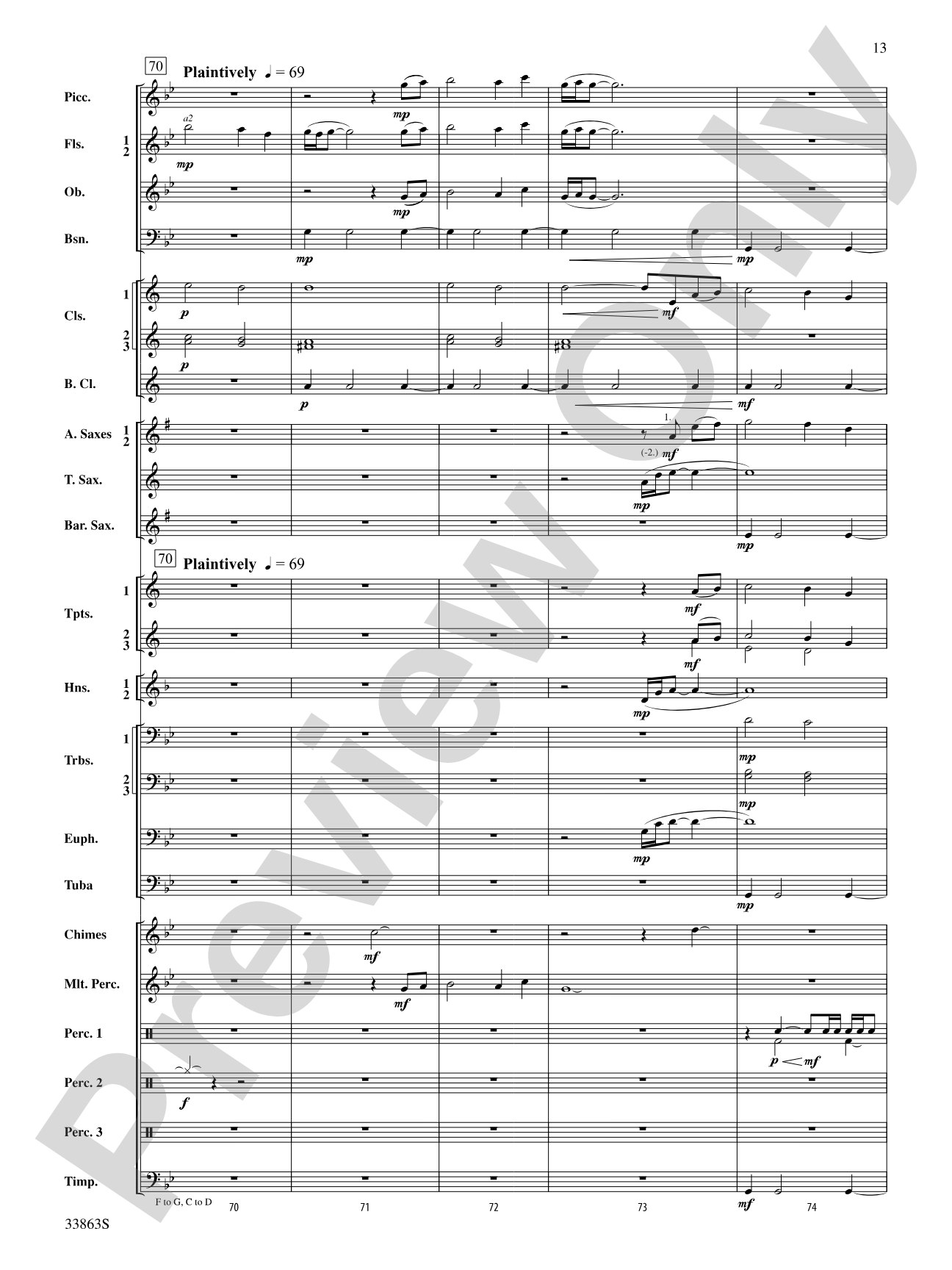Phenom: Concert Band Conductor Score & Parts