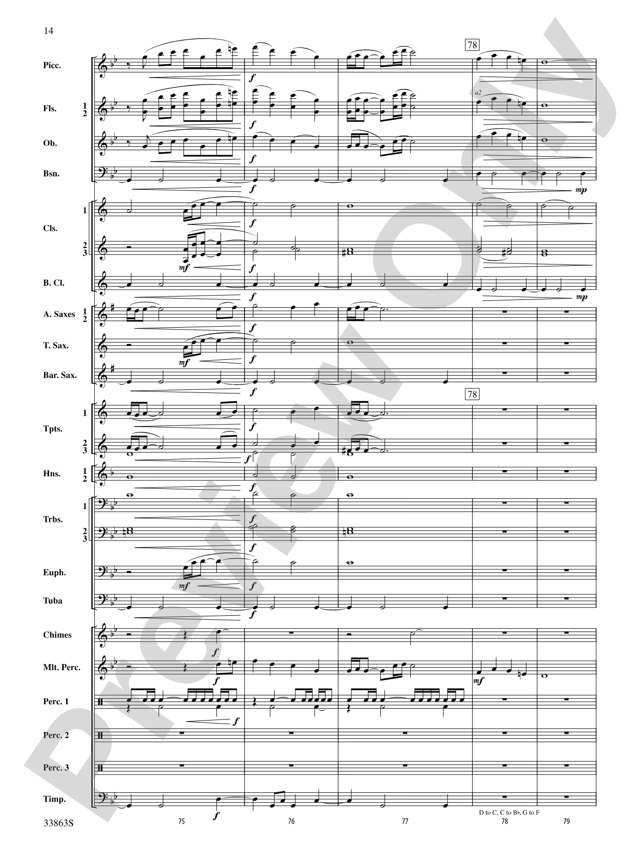 Phenom: Concert Band Conductor Score & Parts